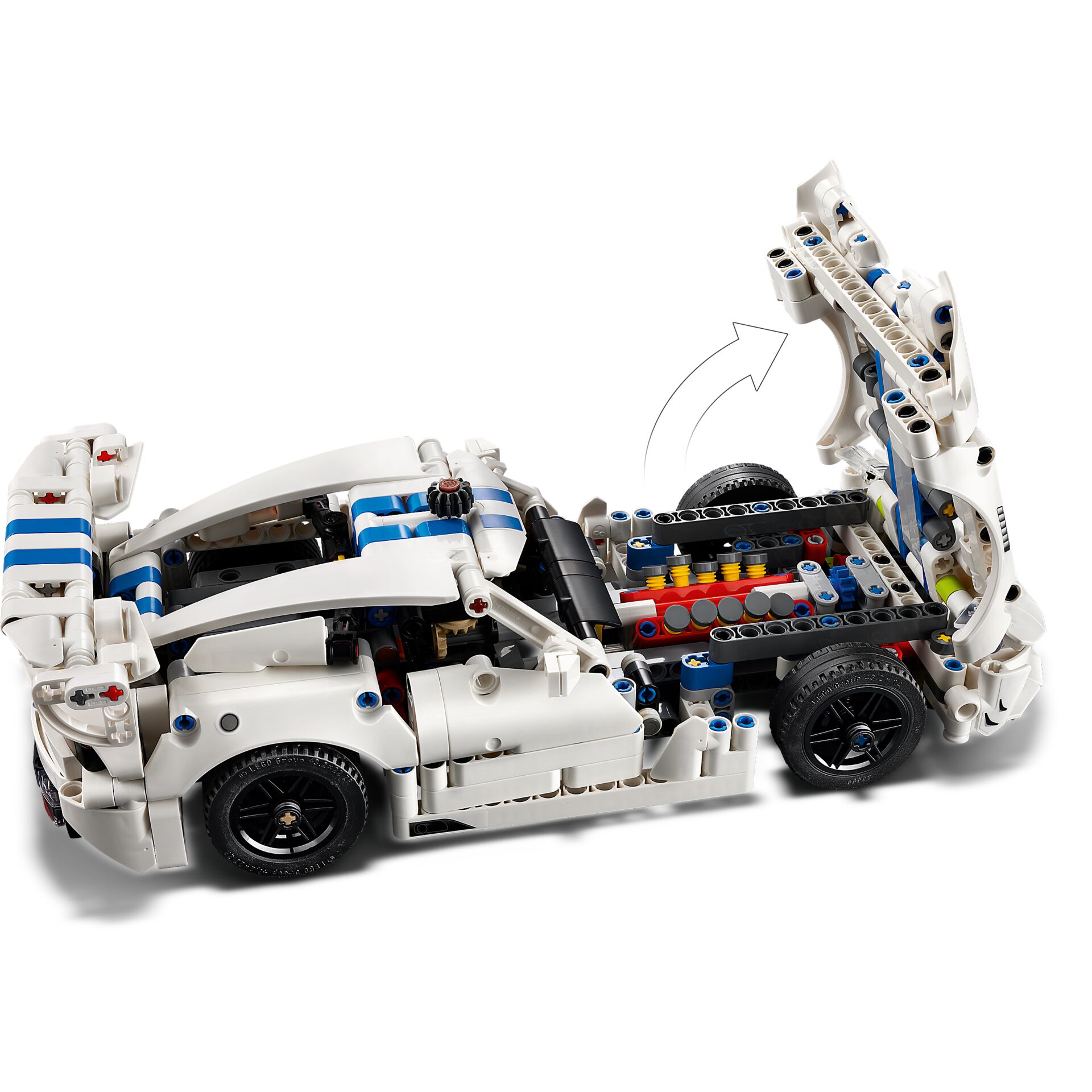 LEGO, Model car, White car, Convertible, Technic