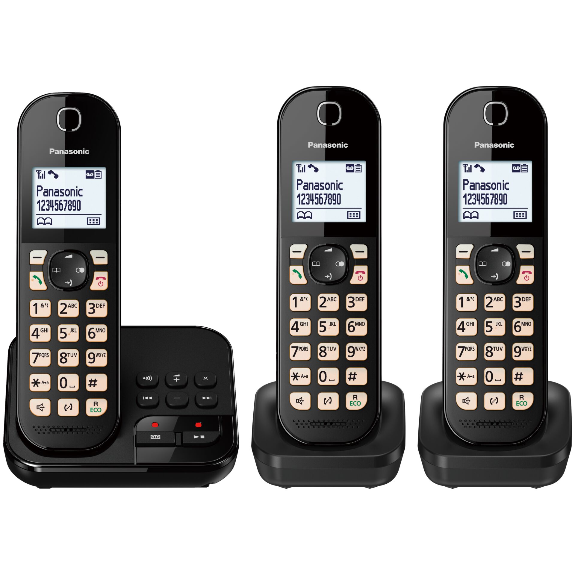 Mobiltelefon, Gigaset/DECT-Telefon, Anrufgerät, Tastenhandy, Schwarz, Mobiltelefon, Drahtloses Telefonset, Bluetooth-Phone, Körperfarbe: Schwarz, Tastentelefon
