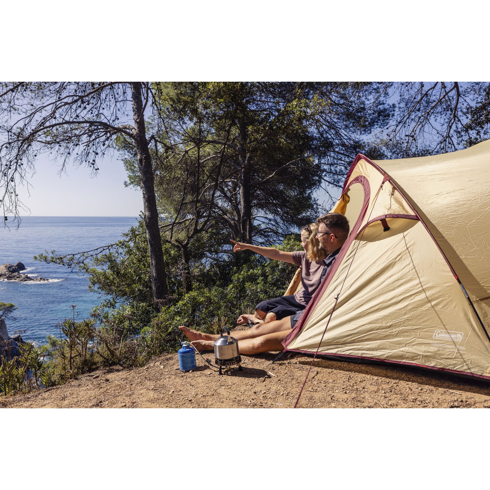 Draußen, Unterschlupf, Zelt, Campen, Sitzen