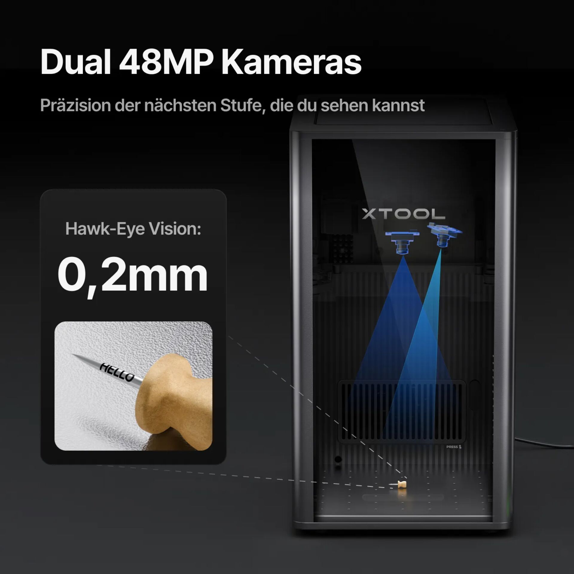 Kamera, Kompaktkamera, Dual 48MP, Hawk-Eye Vision, Kleinsteins?