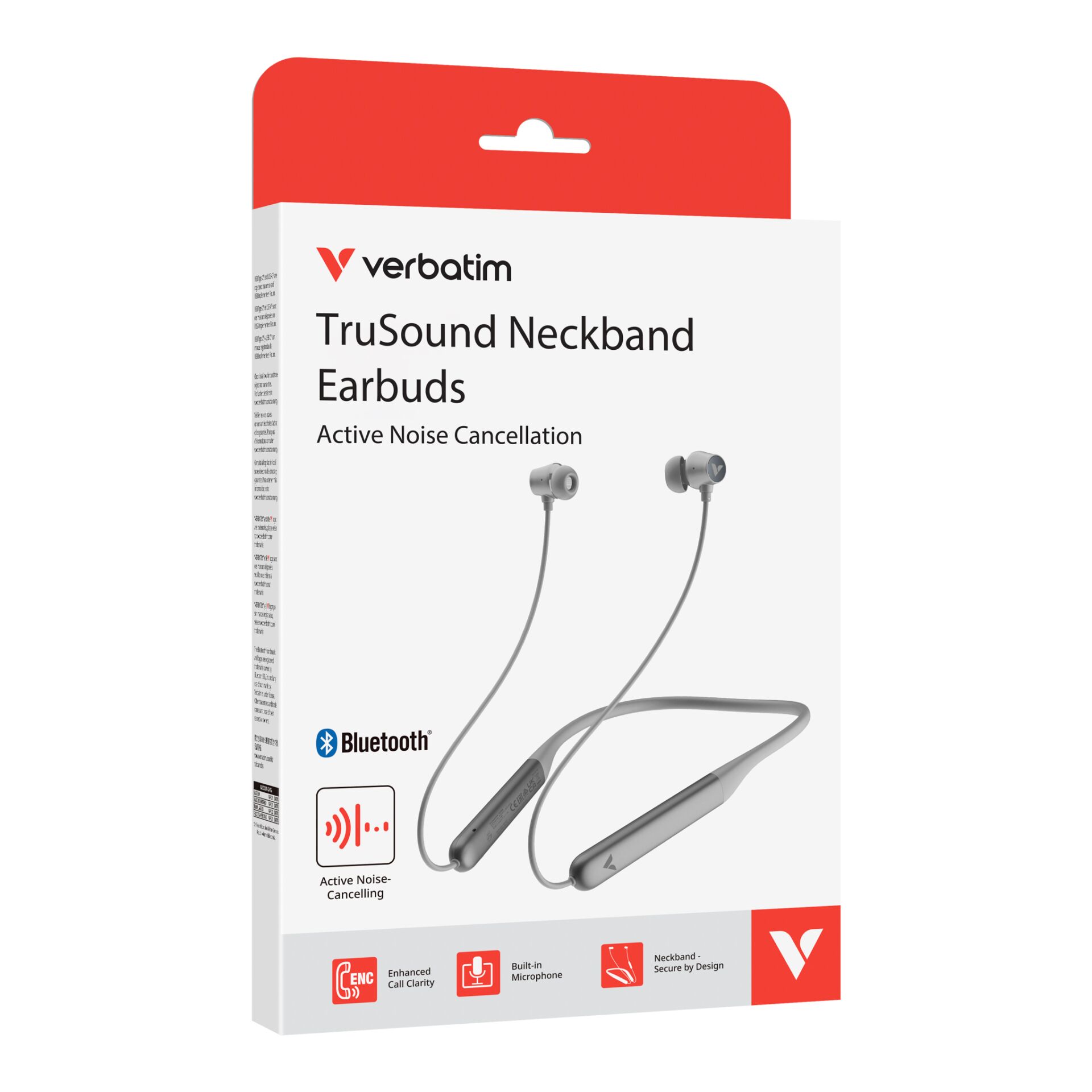 Kopfhörer, In-Ear, Bluetooth, Nackenkabel, Active Noise Cancelling