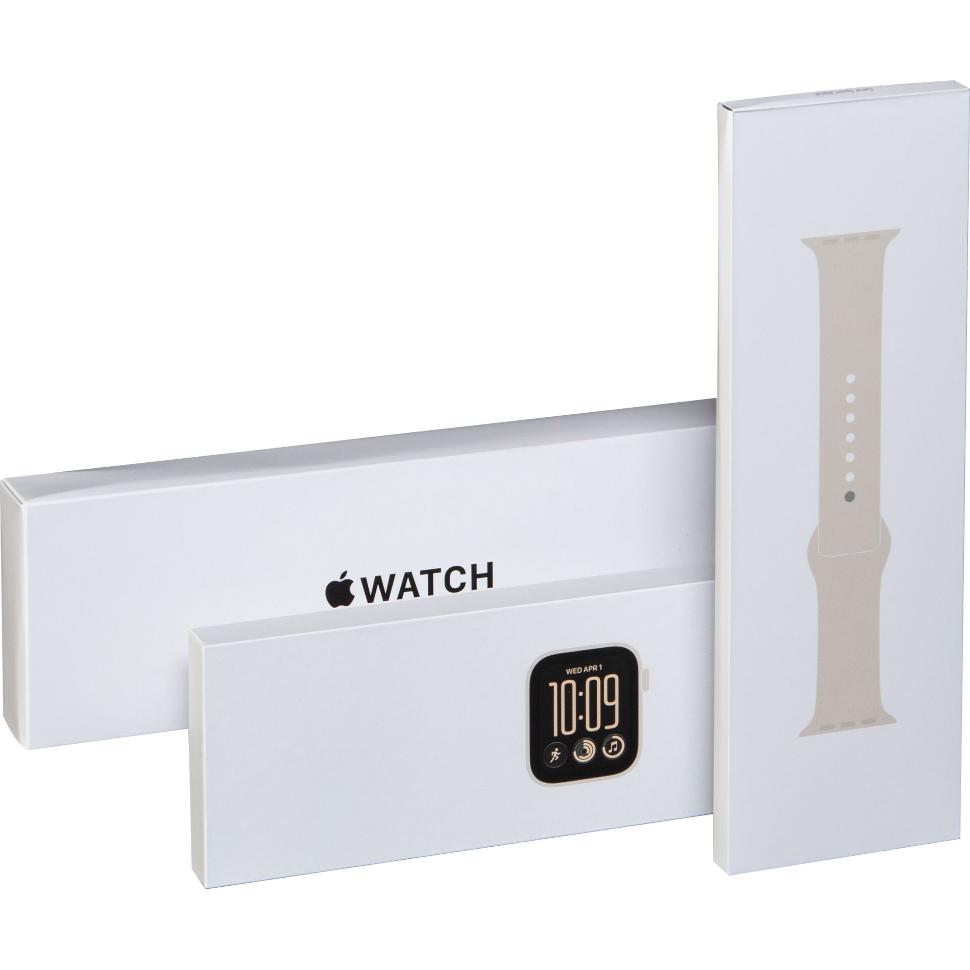 Apple Watch, Smartwatch, Armband, Silber, Boxen-Set