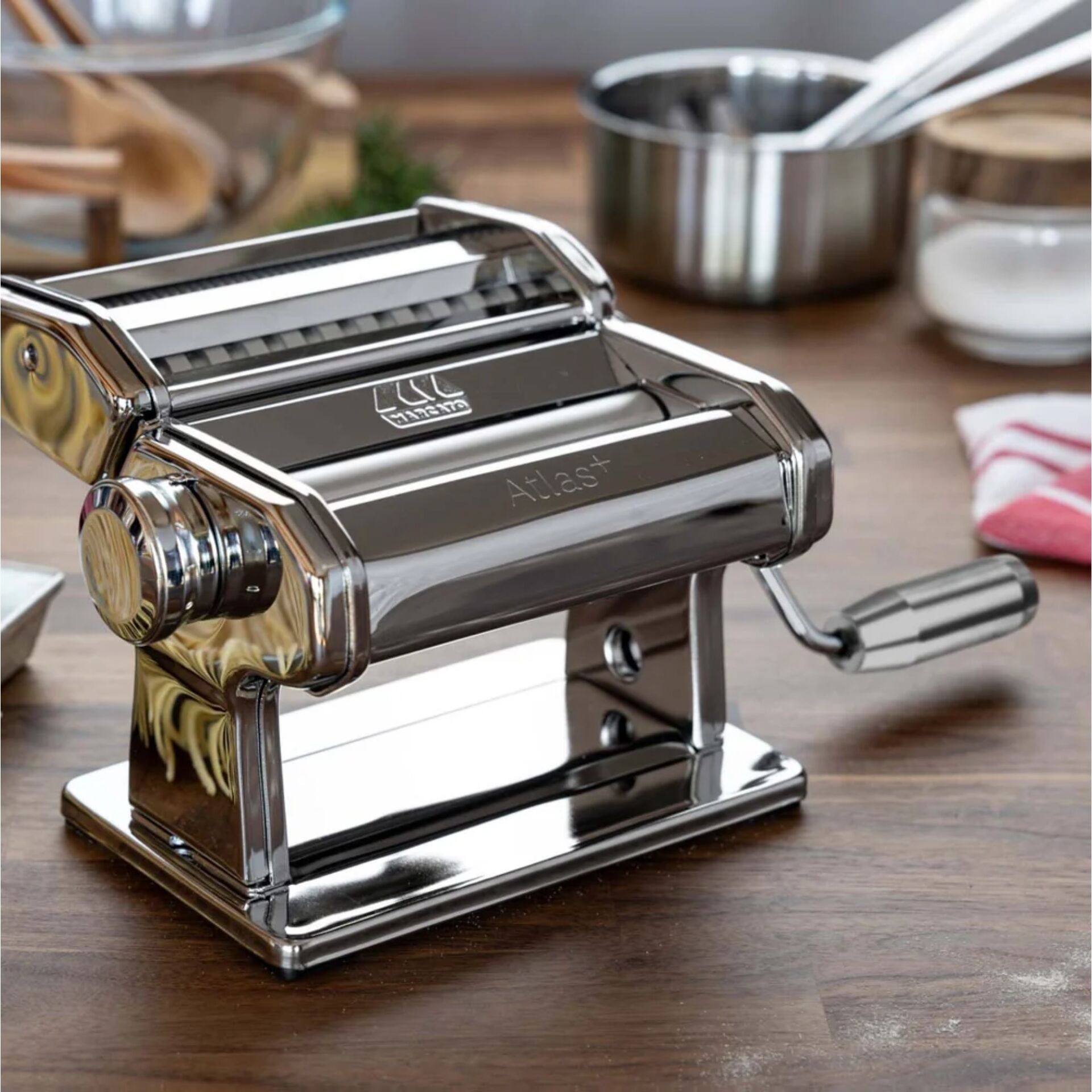 Pastawalze, Nudelmaschine, Metall, Küche, Handbetrieben