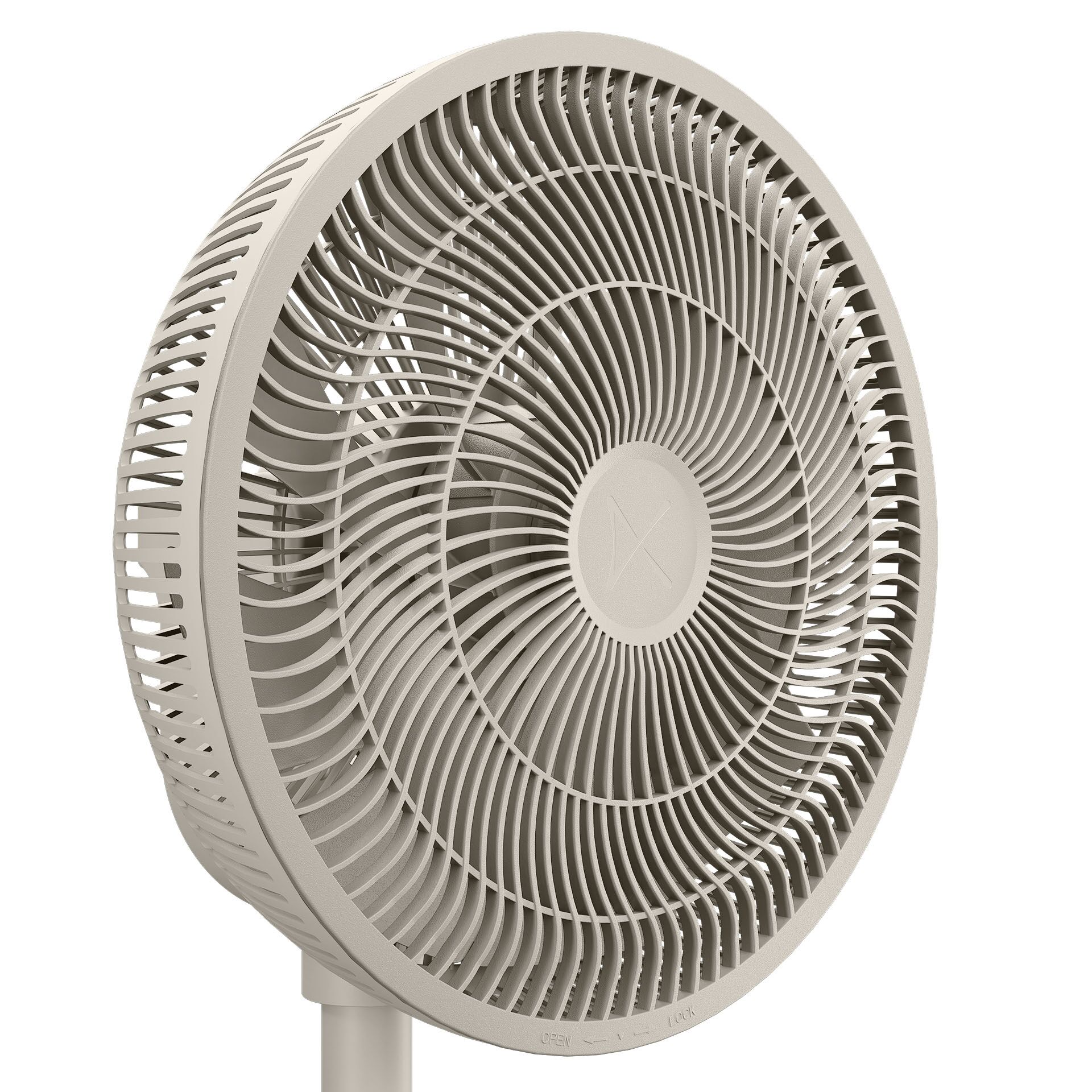 ventilator, Tischventilator, Blades, rund, beige