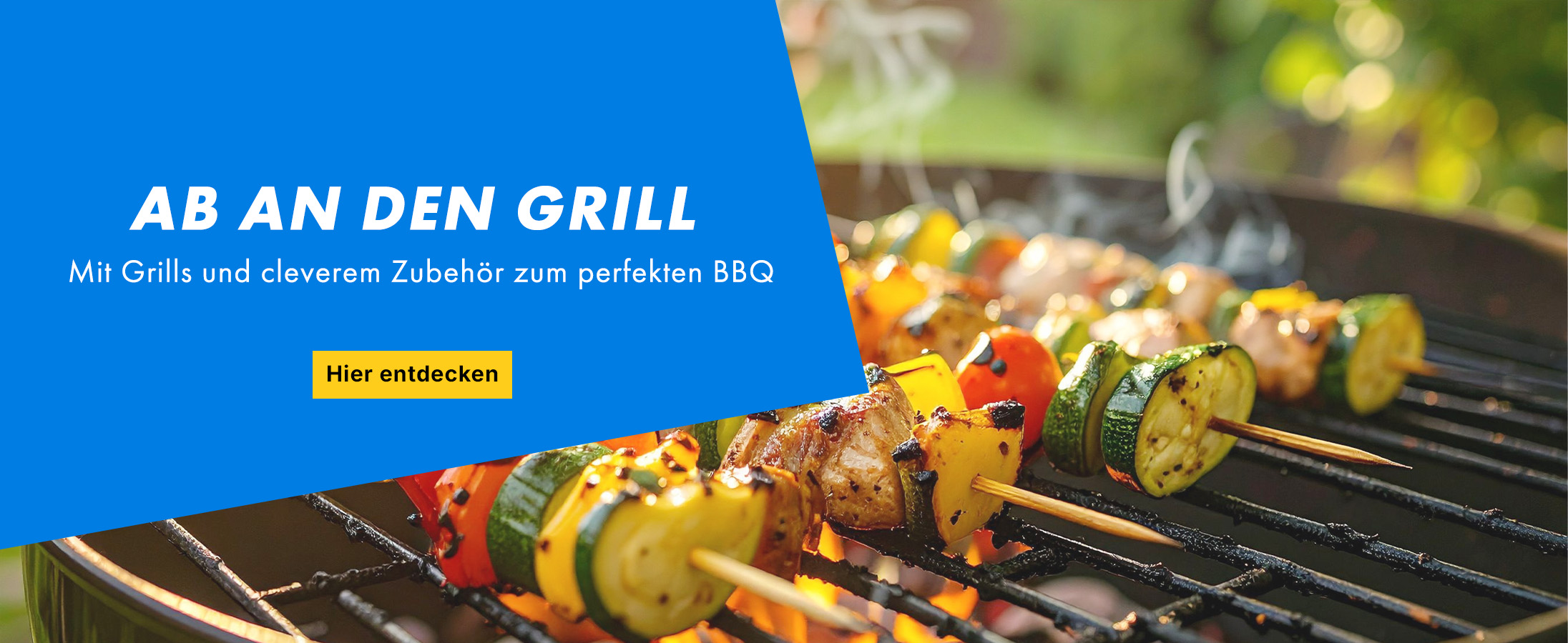 Grillspieße, Gemüsespieße, Grillgut, Holzkohlegrill, Fleischspieße