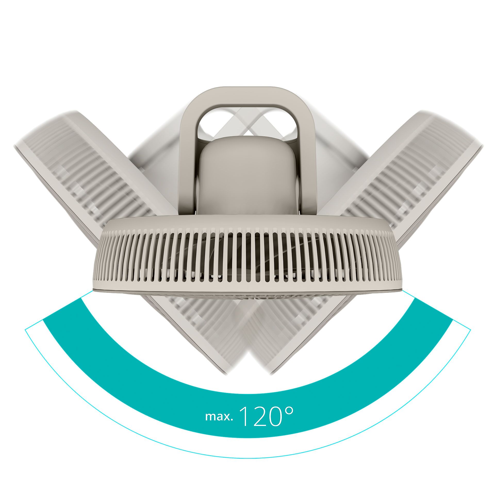 deckenventilator, mit-flügeln, 360-grad, abdeckungen, max-120-grad
