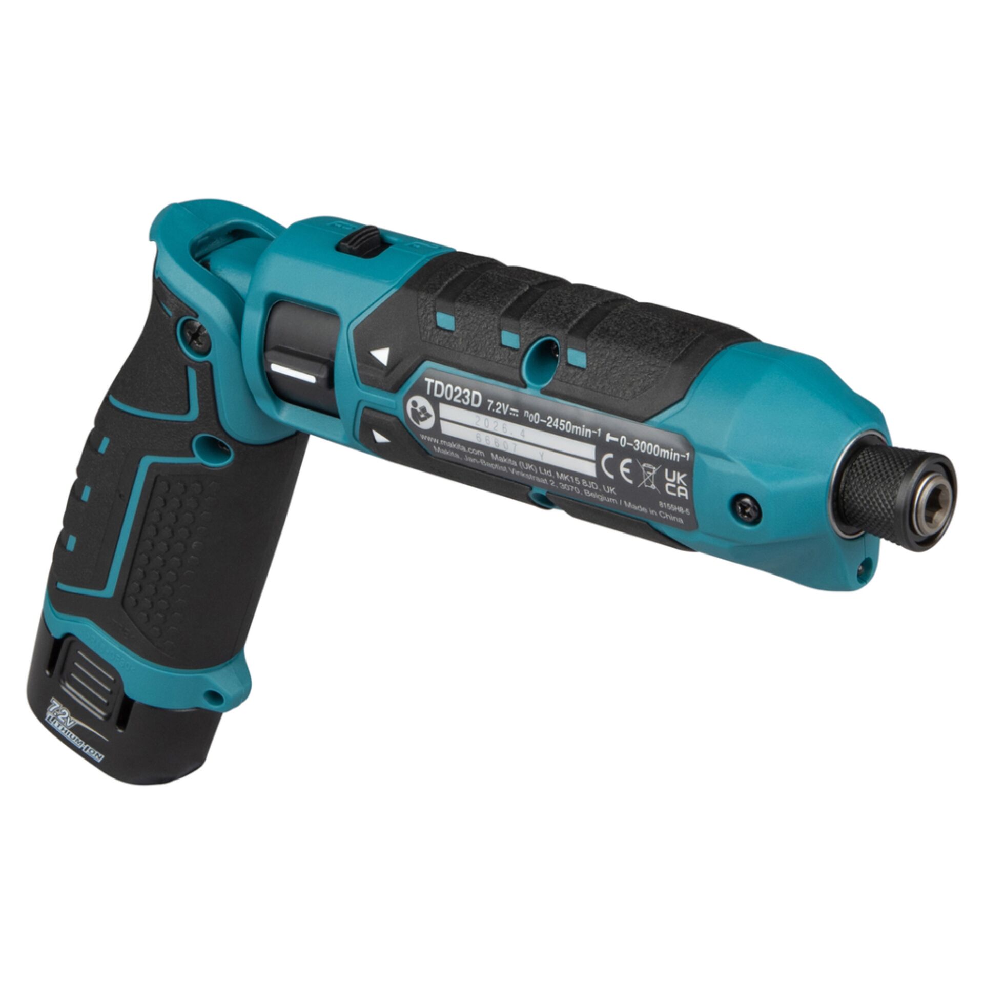 Akkuschrauber, Gehäuse, Turquoise, Schwarz, Knickgelenk
