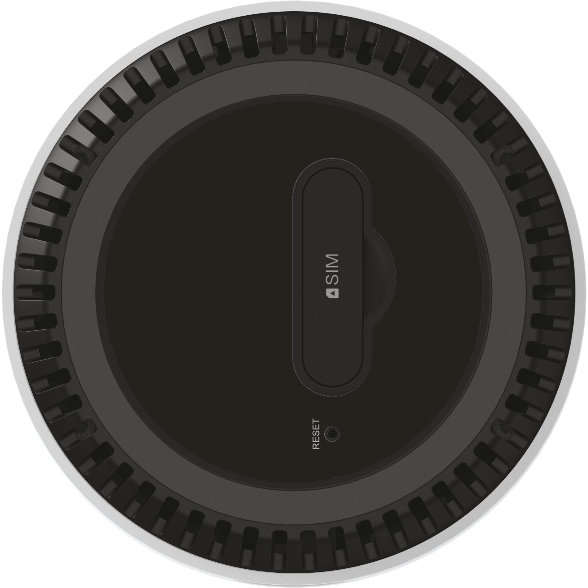 Lautsprecher, Runder Design, SIM-Karten-Slot, Reset-Taste, Schwarz