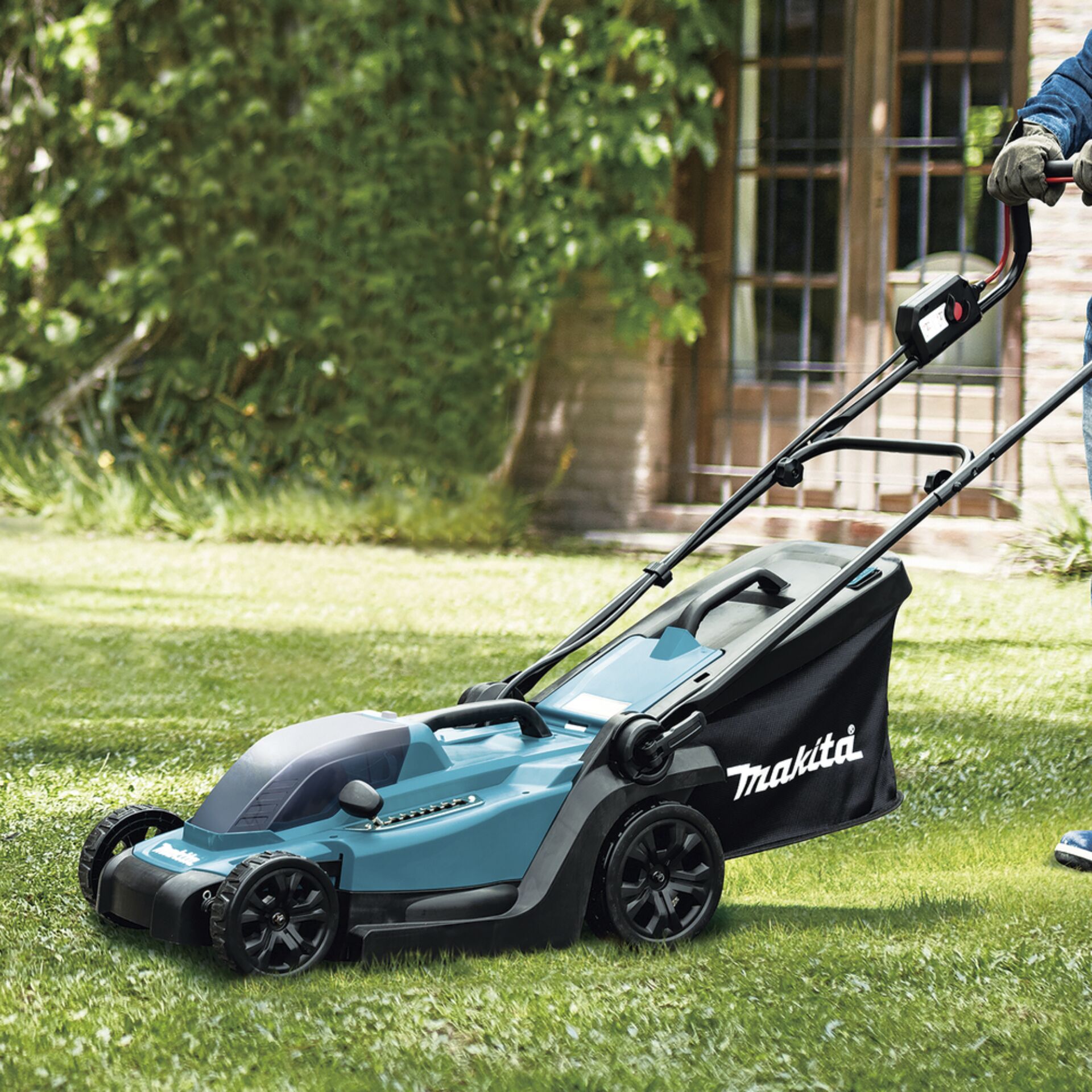 Gras, Rasen, Gerät, Rasenmäher, Handschuh