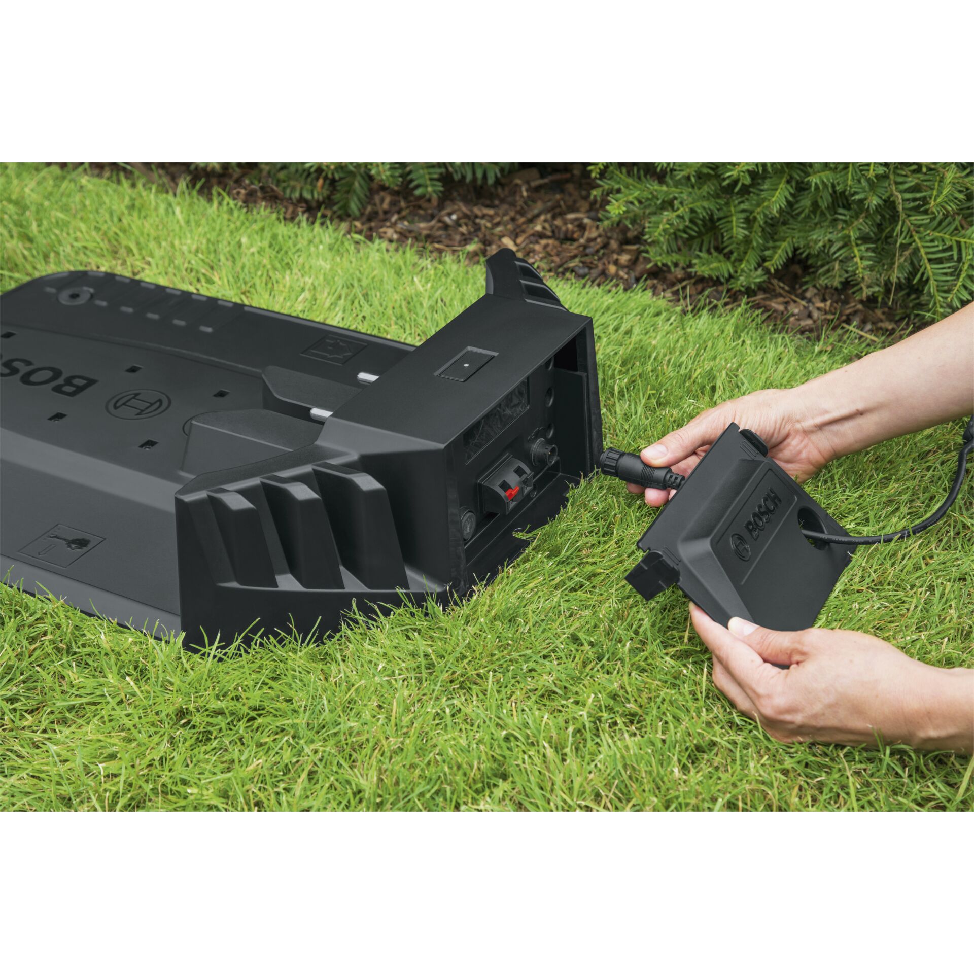 Gras, Rasen, Adapter, Elektronik, Person