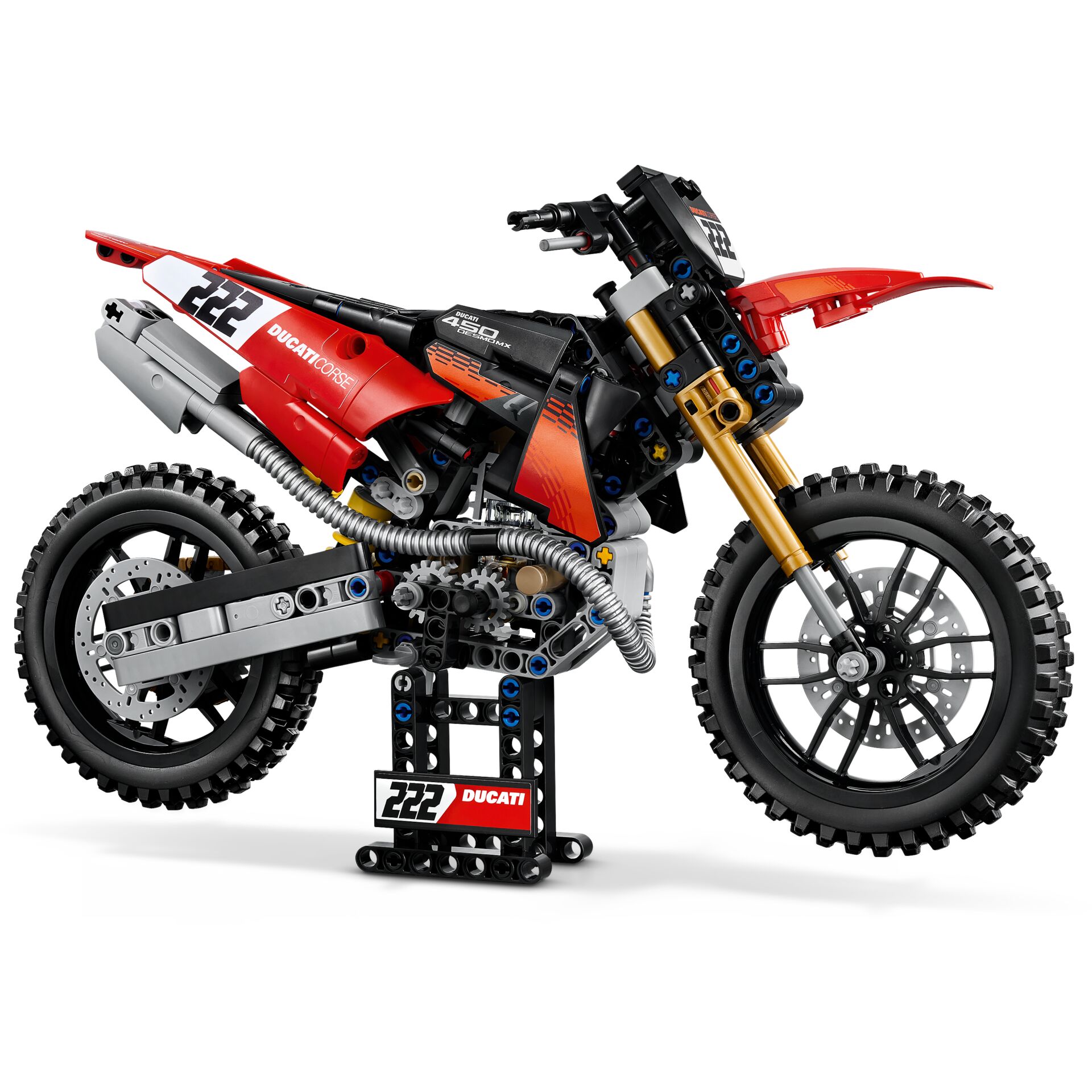 Ducati, Motorrad, Rotes Motorrad, Motorradmodell, LEGO Technic
