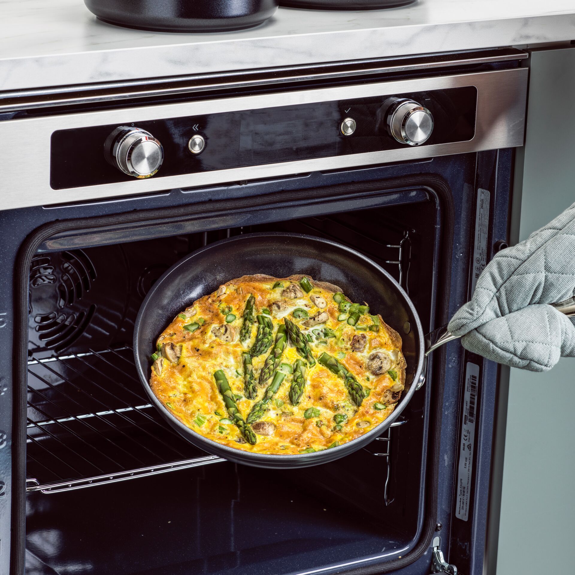 Pfanne, Auflauf, Omelett, Gemüse, Backofen, Backofen, Pfannengericht, Gemüse, Spargel, Quiche