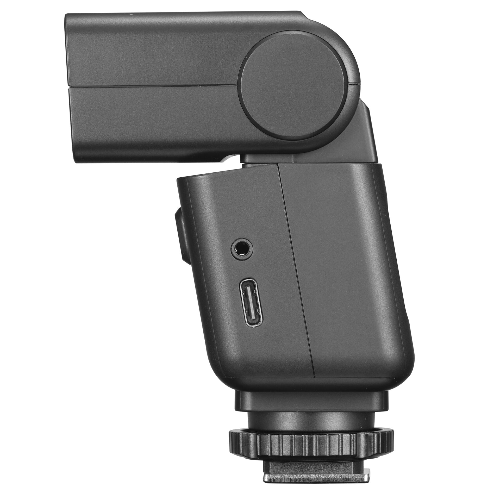 Kamera- Blitz, Blitzhalterung, Stativkopf, USB-C, Grau