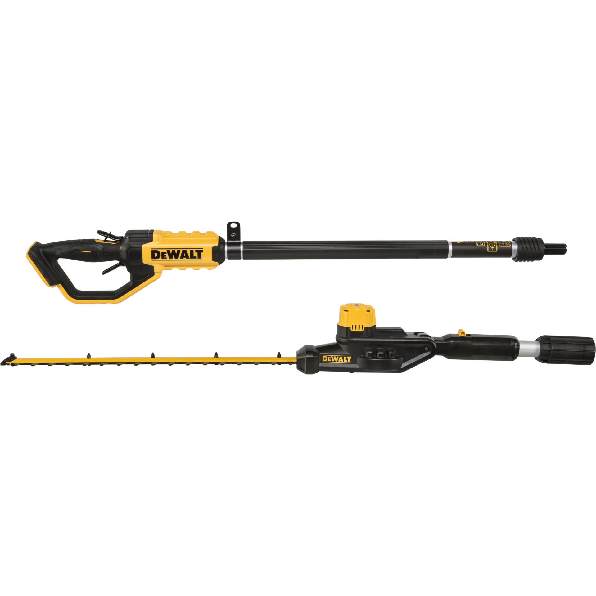 Akku-Heckenschere, Schnittlänge, Teleskopstange, gelb-schwarz, Dewalt