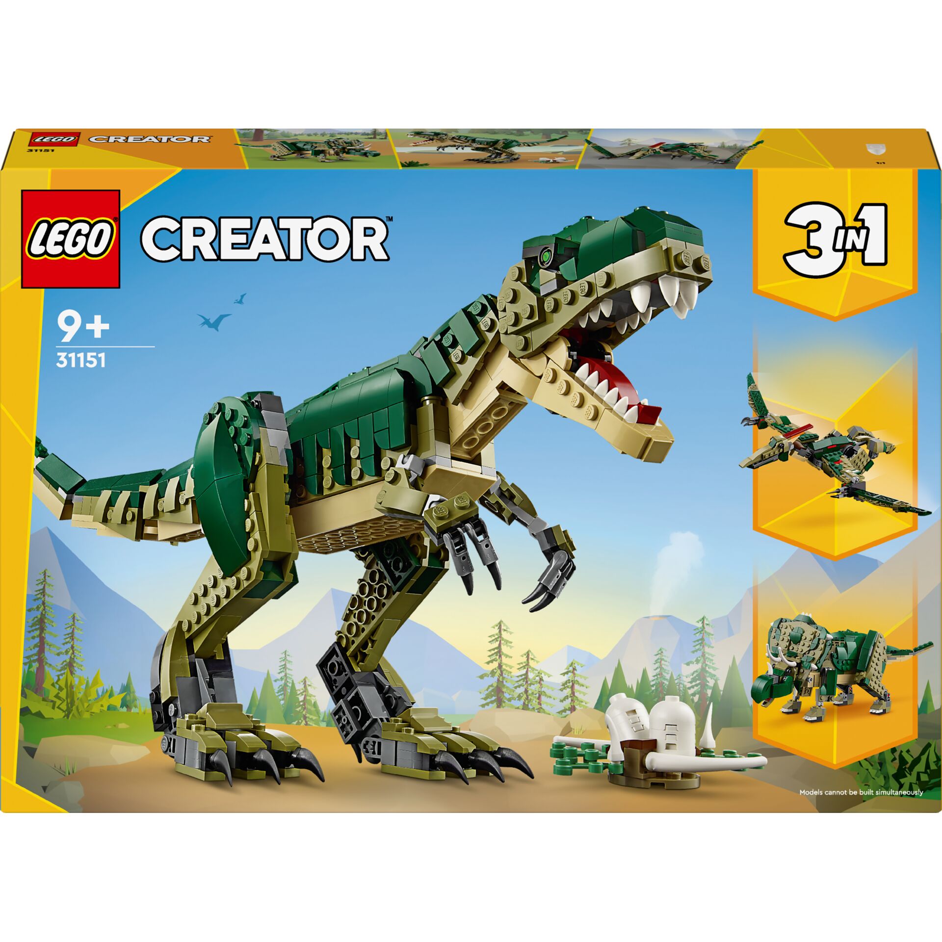 lego,  Dinosaurier, T-Rex, Bausteine, Kasten