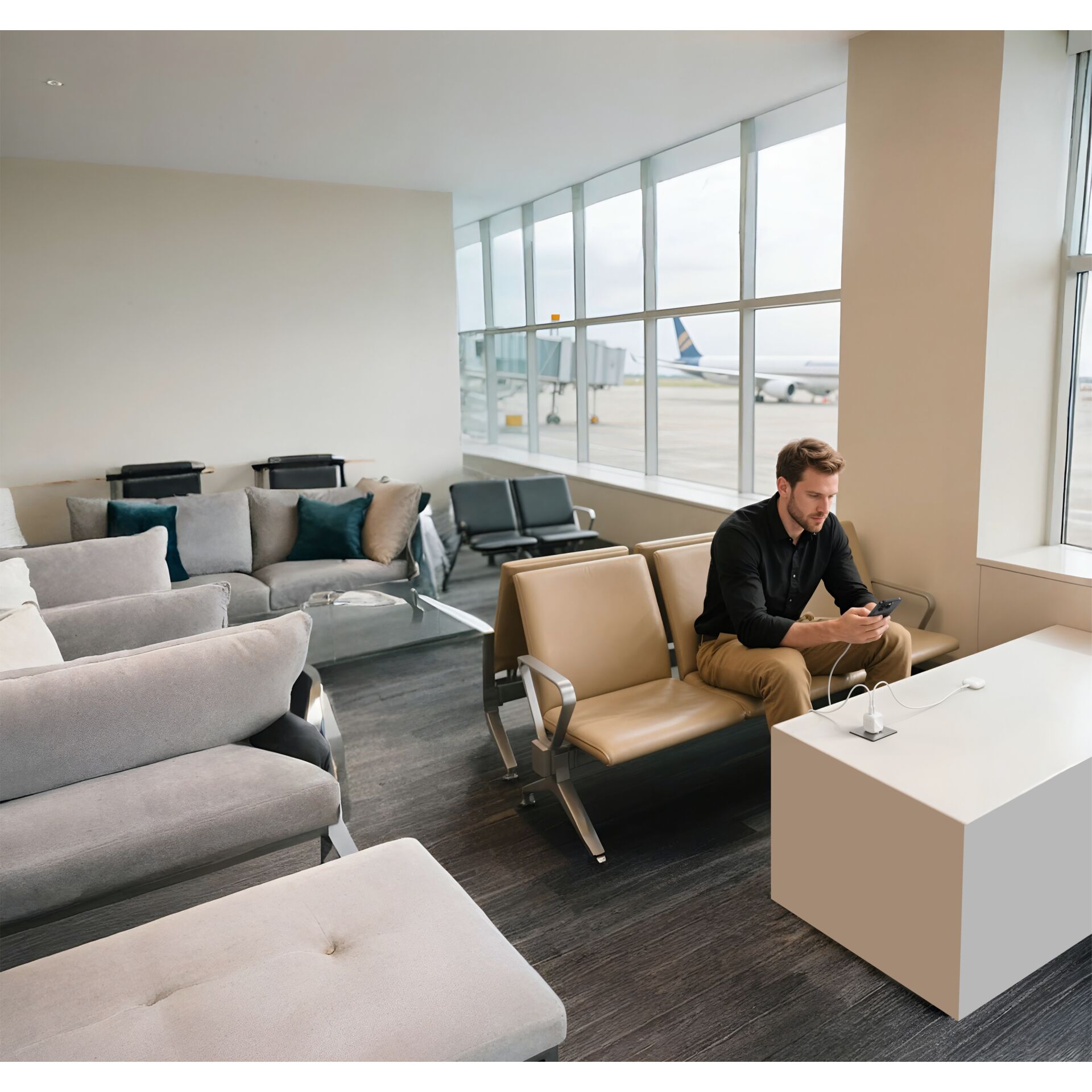 Moebel, Drinnen, Lounge, Mann, Person