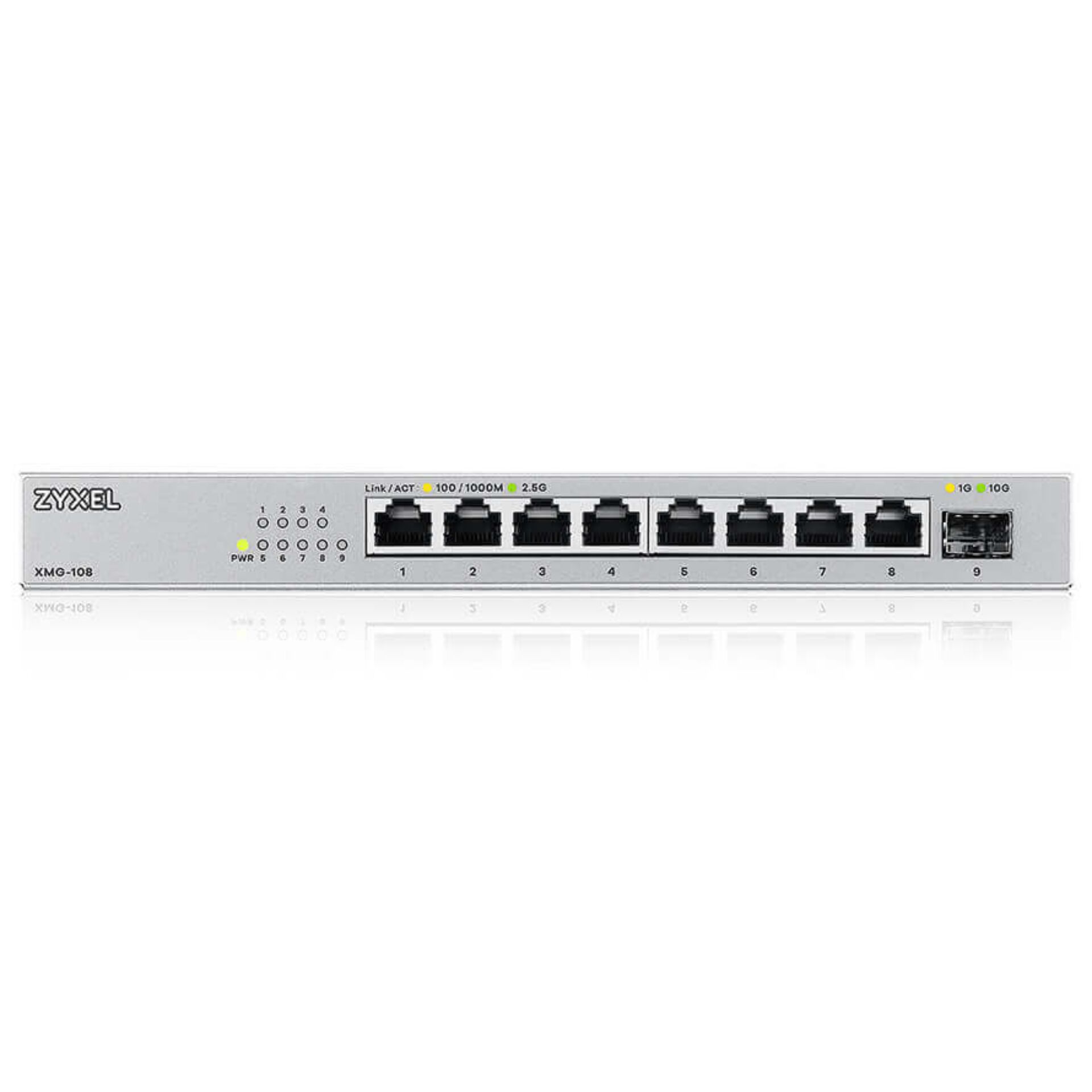 Netzwerk-Switch, 8-Port, RJ45, PoE, Metallgehäuse