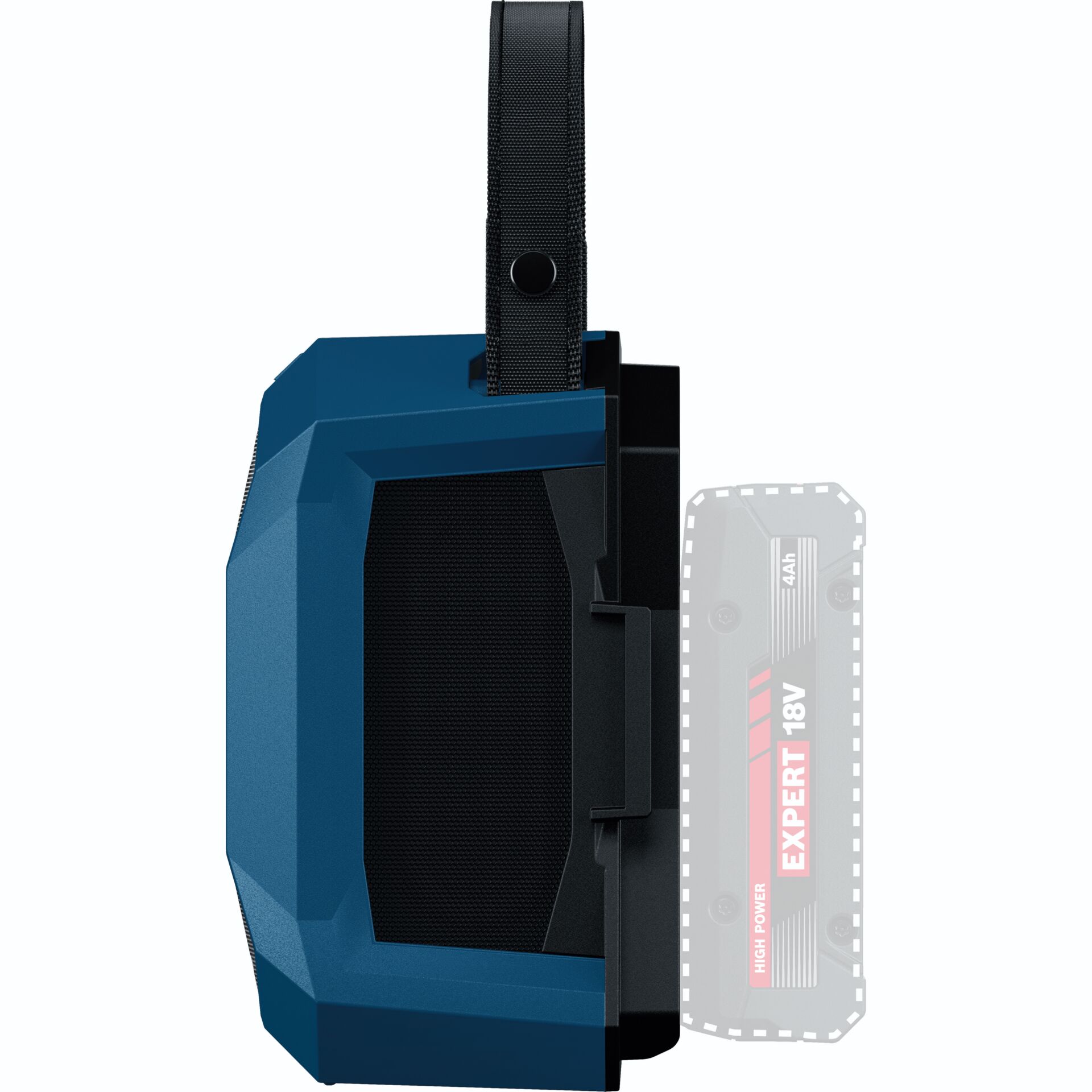 Kopfhörer, Over-Ear, Bluetooth, Schwarz-Blau, Akkubetrieben