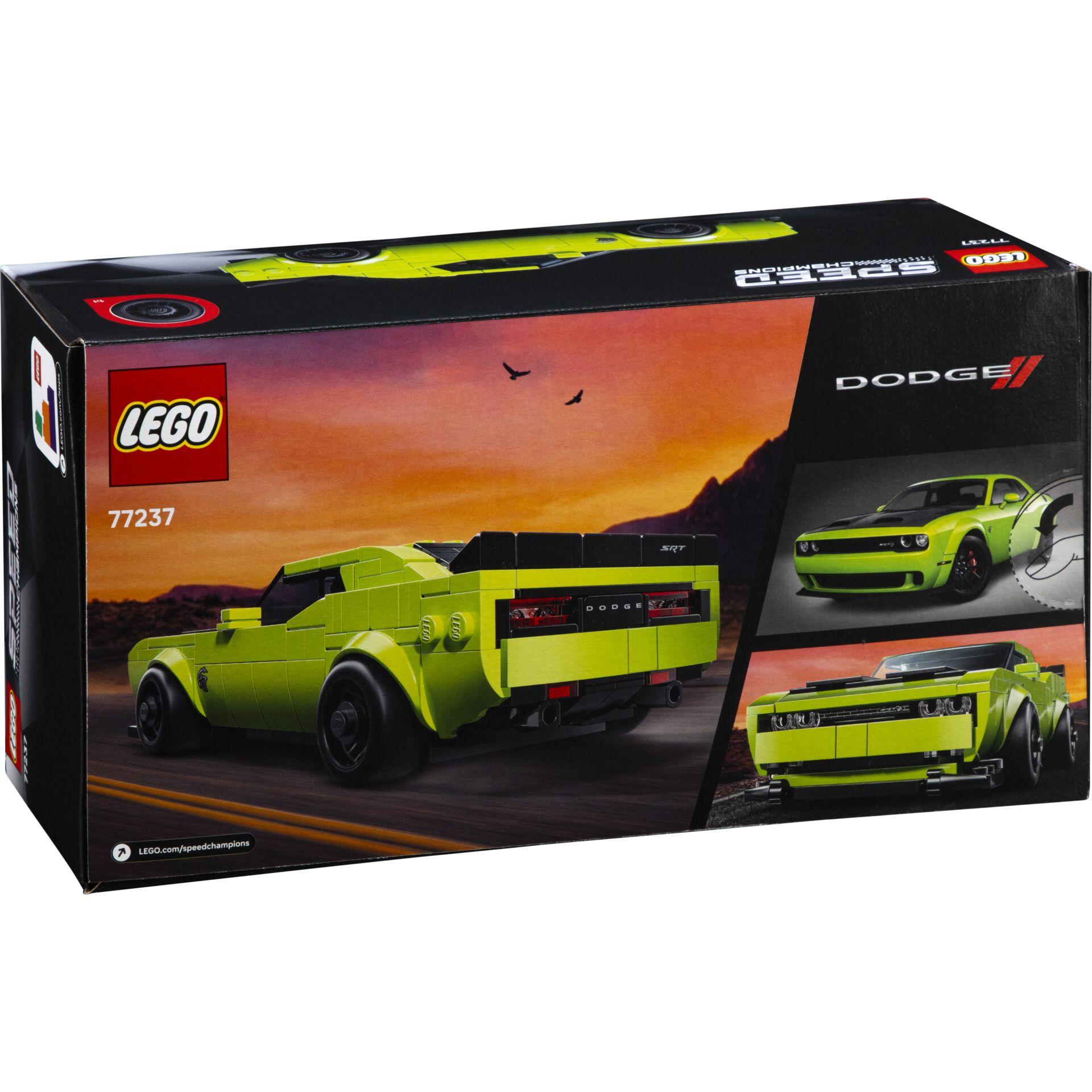 Lego, Speed Champions, Grünes Auto, Muscle Car, Boxen-Set