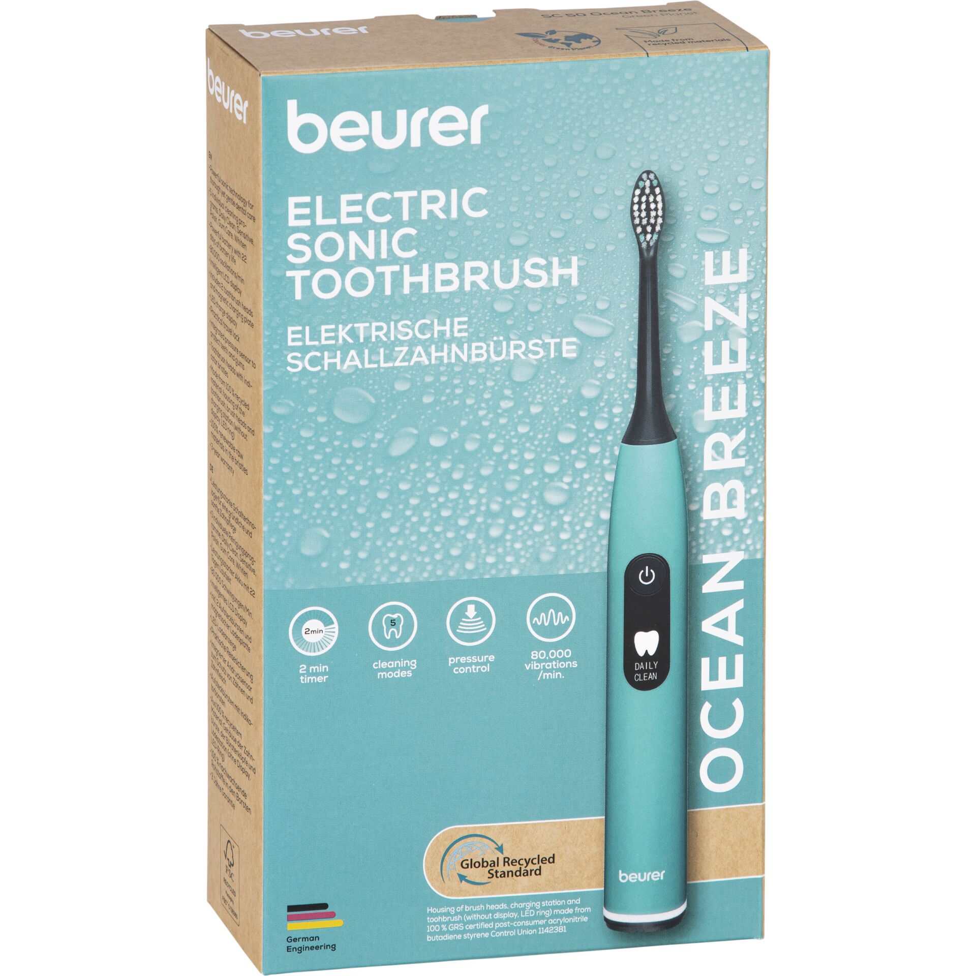Beurer SC 50 ocean breeze  Schallzahnbürste Green Planet