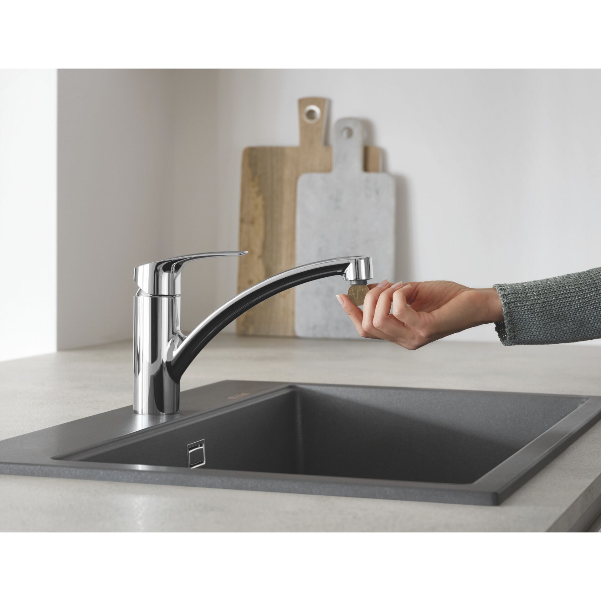 Sinken, Waschbeckenhahn