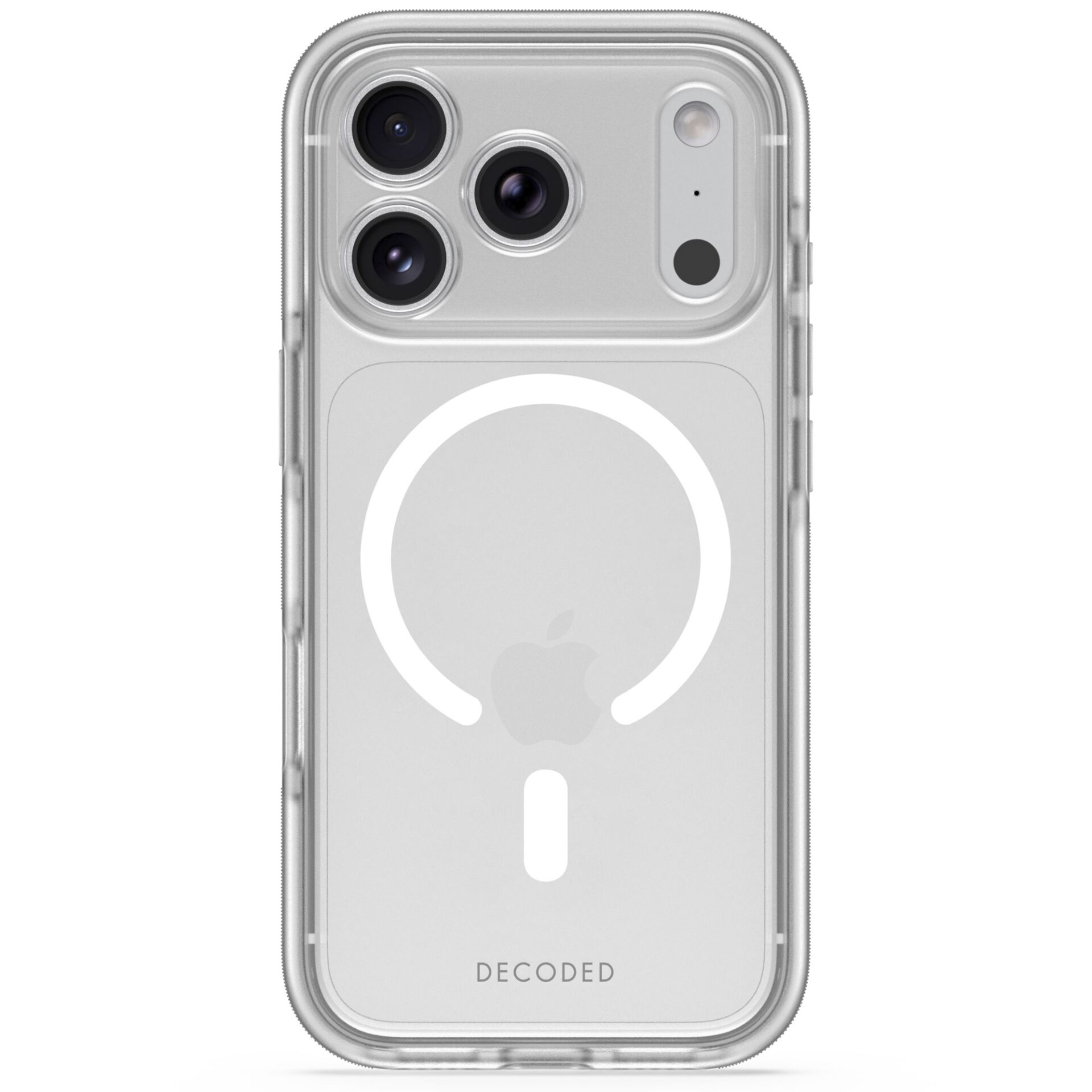 iPhone-Hülle, klaren Hülle, Dreifachkamera, magnetische kabellose Ladevorgang Logo, transparentes Rückseite
