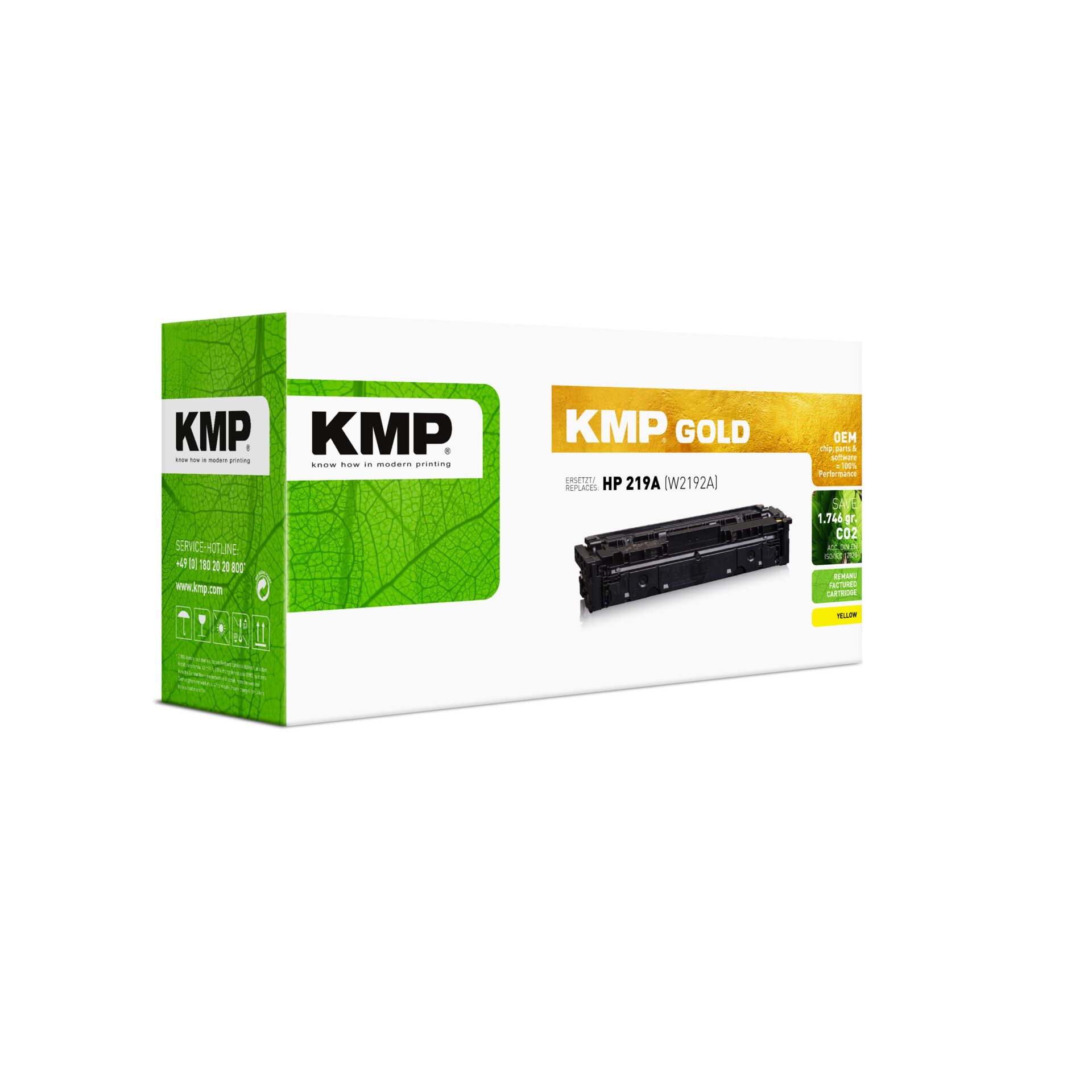 Toner, HP 219A, KMP Gold, Kartusche, Druckerpatrone