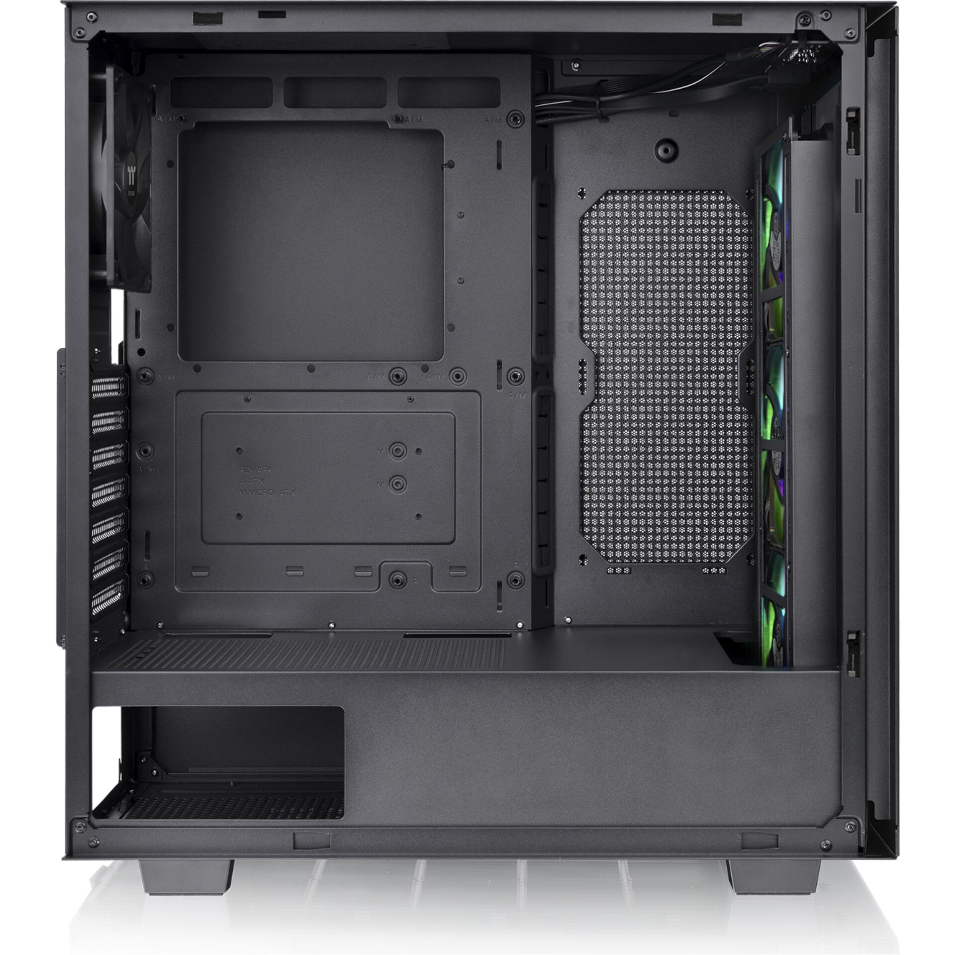PC-Gehäuse, Mid Tower, Schwarz, Lüfter, PCIe-Slots