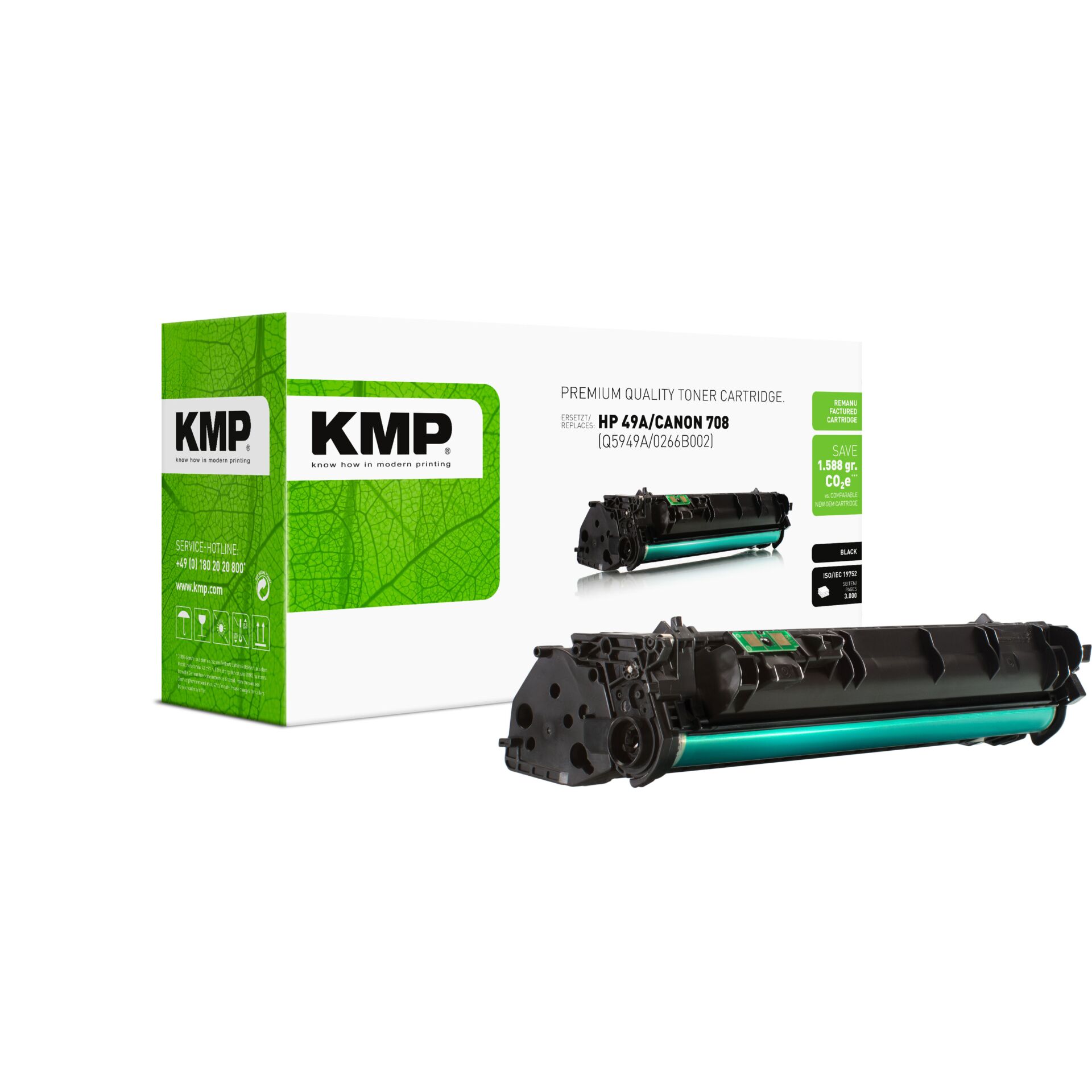 Maschine, Tonerpatrone, Druckerpatrone, HP/Canon kompatibel, Green Verpackung, Tonerhalterung