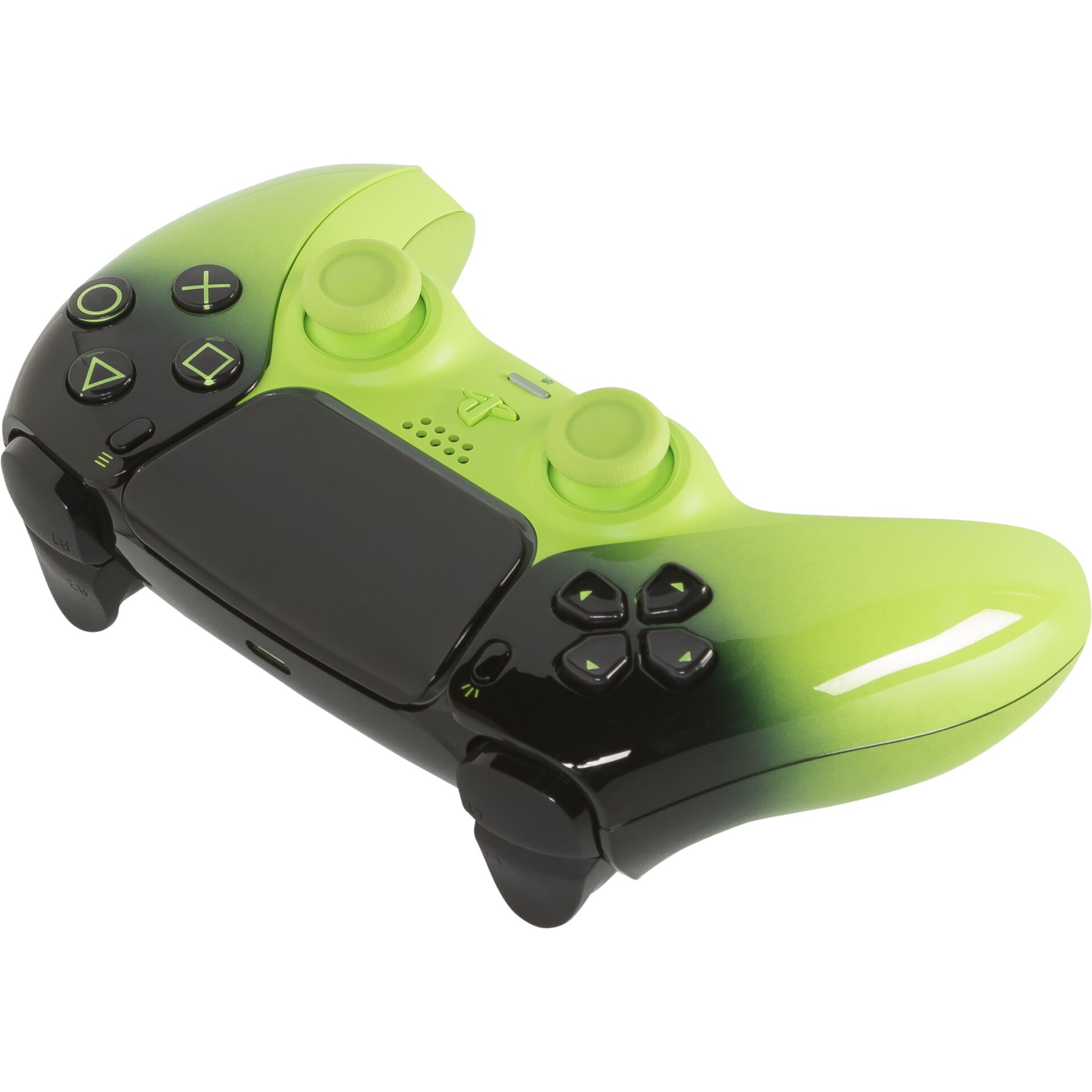 Gaming-Controller, Drahtloser Controller, DualShock-ähnlich, Grün Schwarz, Analogsticks