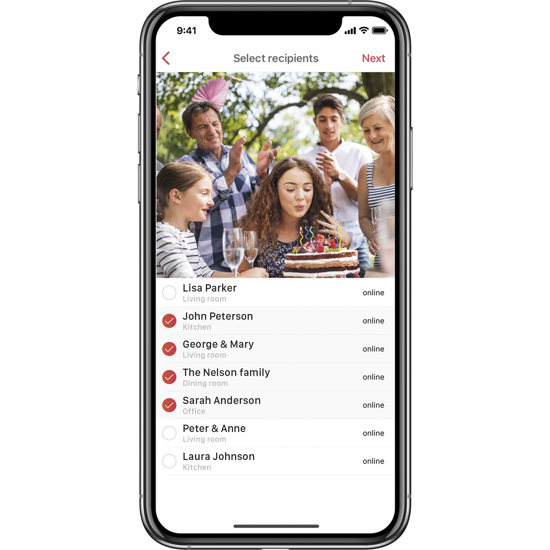 Elektronik, Telefon, Handy, Geburtstagstorte, Person