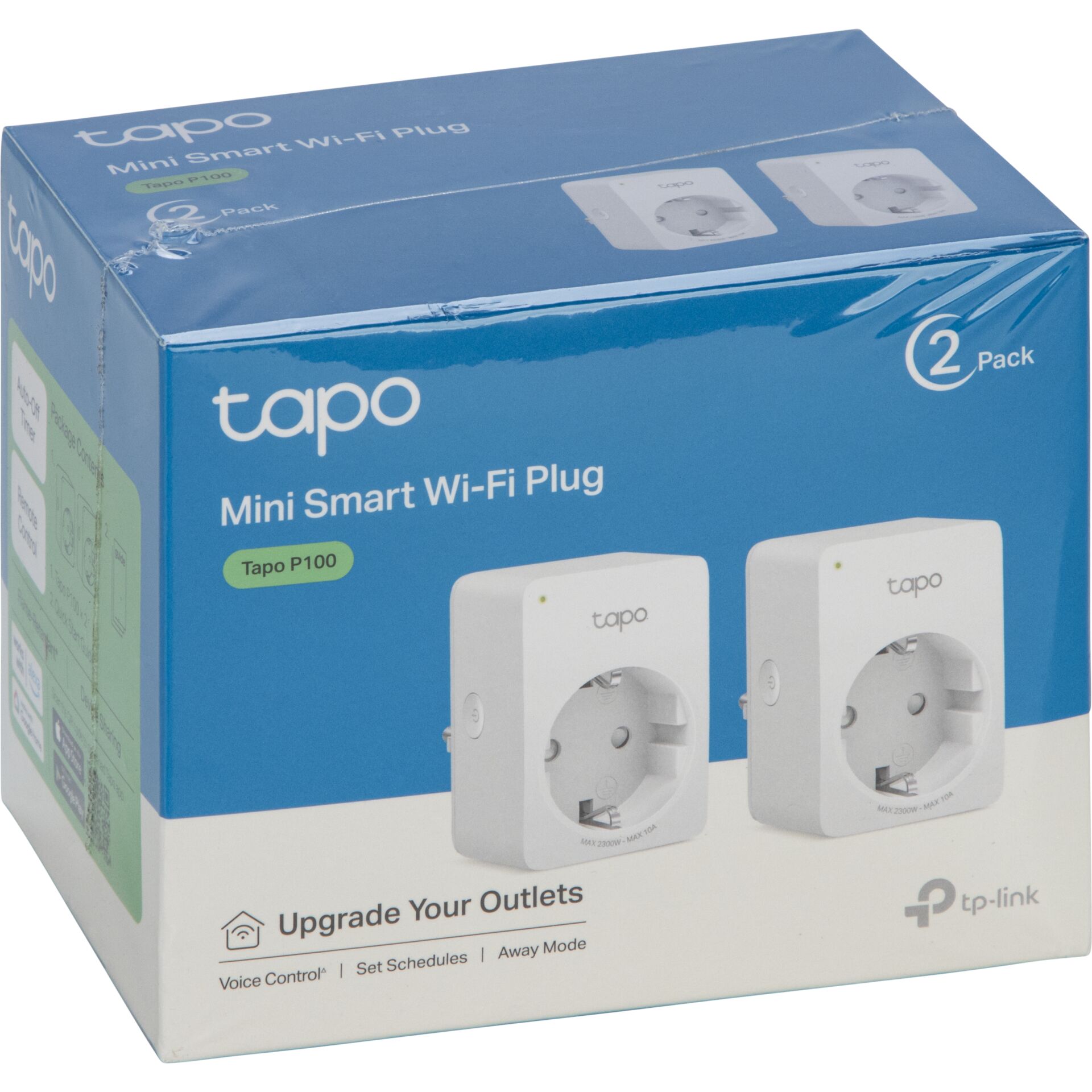 Mini Wi-Fi Stecker, Smart Plug, Zweierpack, Weiß, EU-Stecker