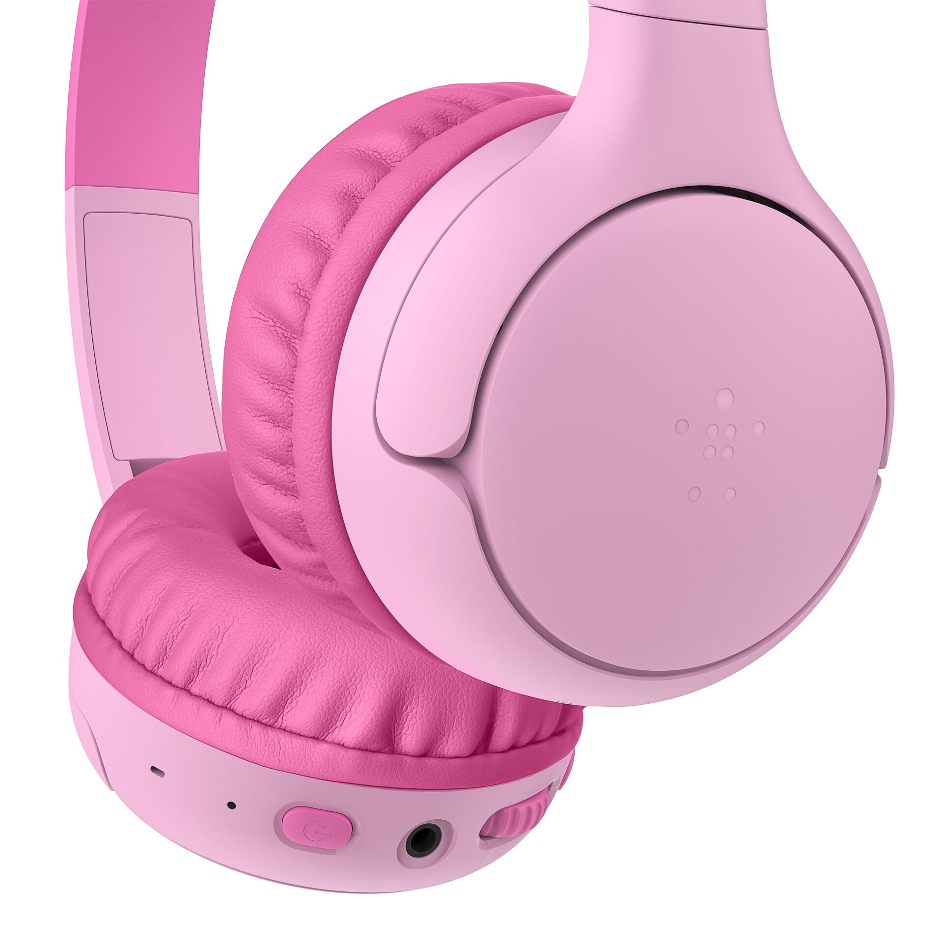Kopfhörer, Over-Ear, rosa, Ohrpolster, Kopfbügel
