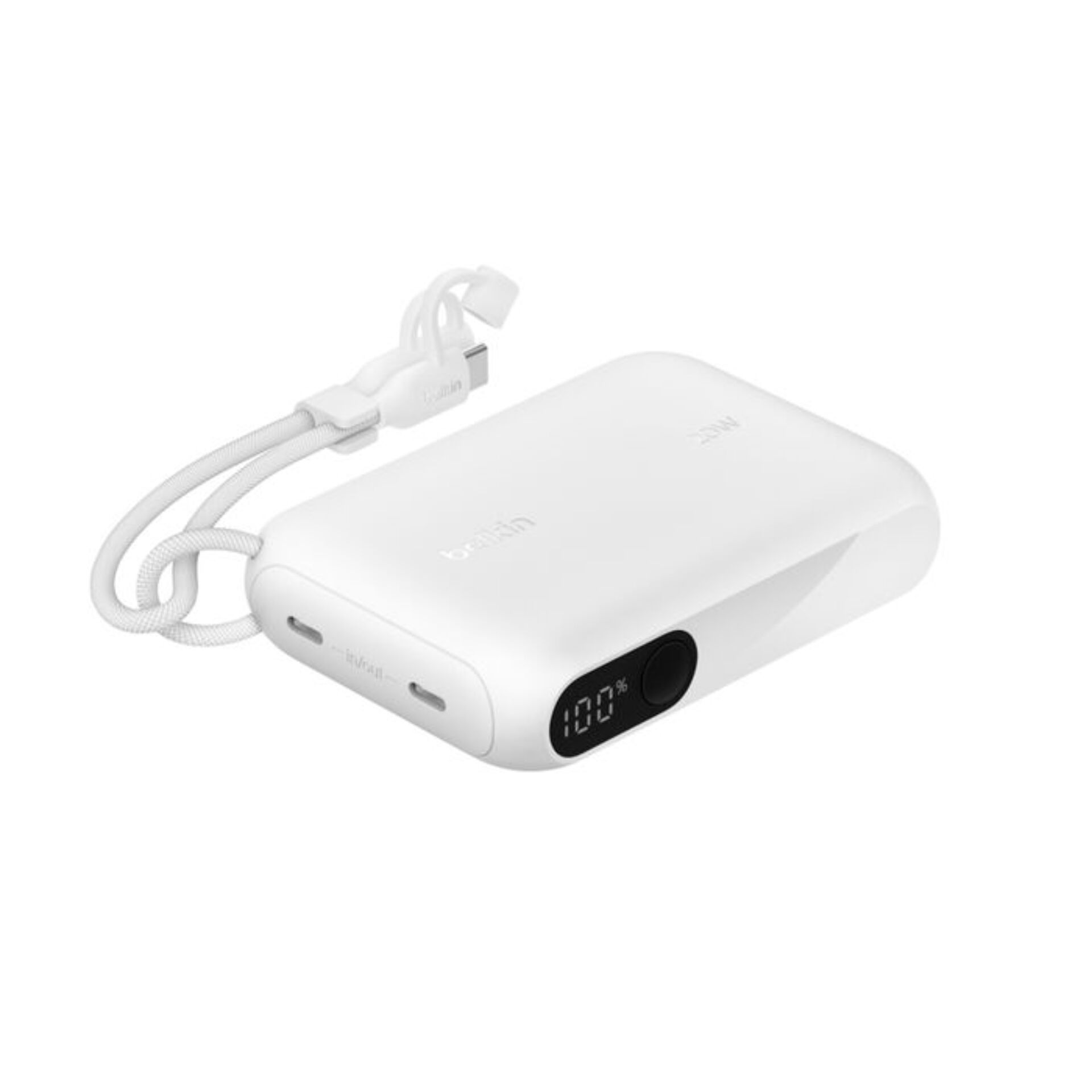 Belkin Powerbank mit Display 20W  10.000mAh USB-C weiß  BPB027hqWH
