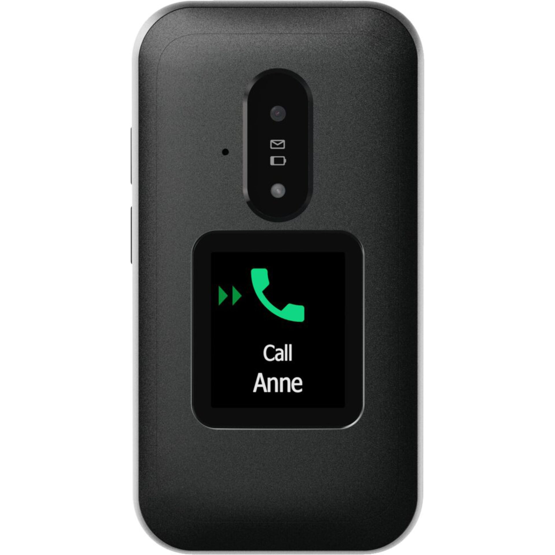 Smartphone-Rückseite, Klappe-Hülle, Schwarz, Touchscreen, Anruf-Bildschirm