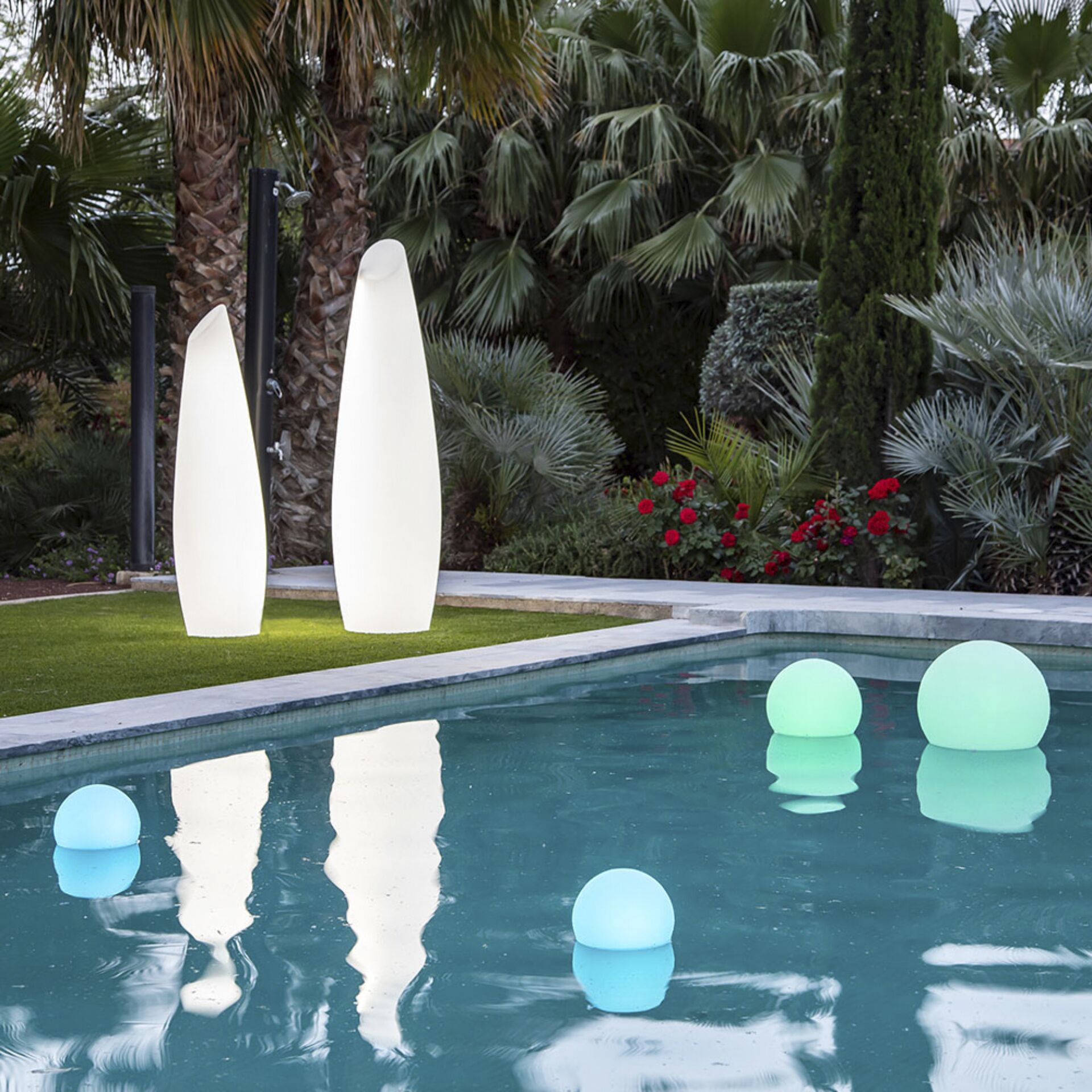 Sommer, Topfpflanze, Schwimmbad, Wasser