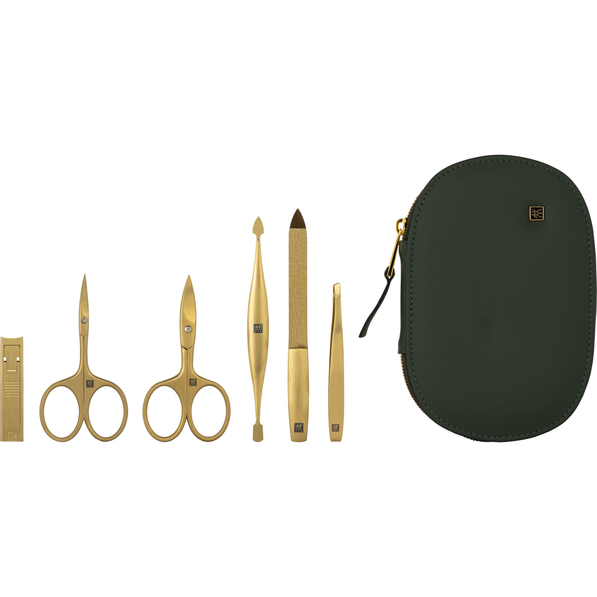 Nagelschere, Sakwerkzeug, Goldfarben, Koffer/Etui, Nagelpflege-Set