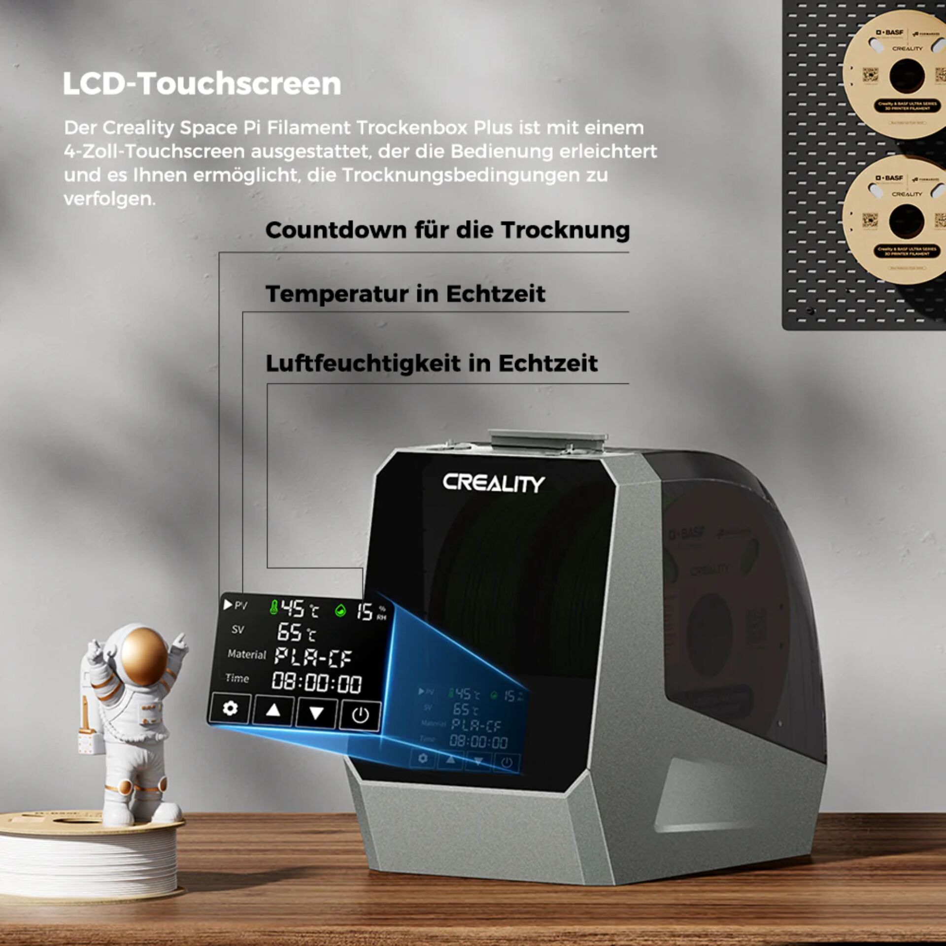 lcd-touchscreen, Filament, 3D-Drucker, Anzeige, Display