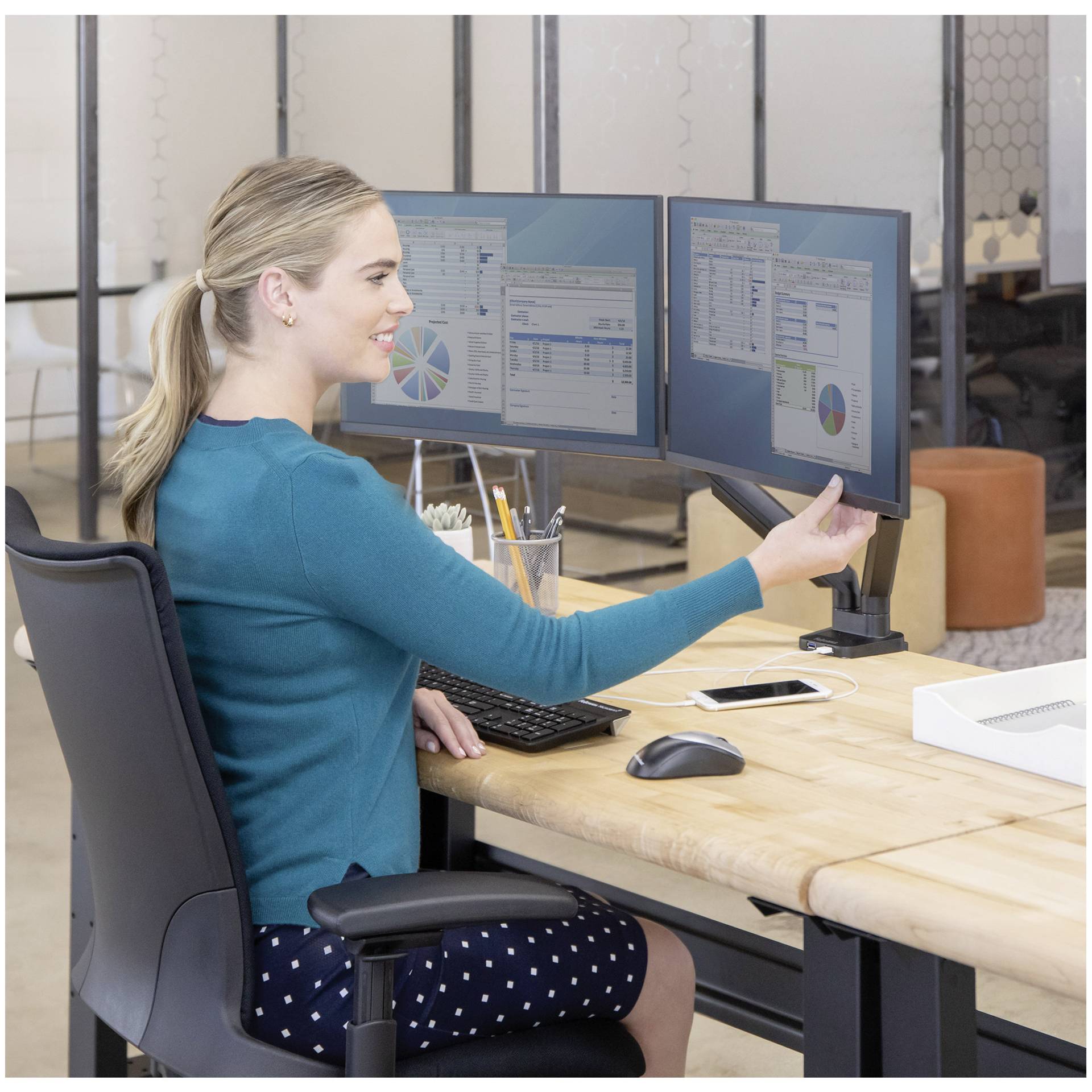 Moebel, Tabelle, Schreibtisch, Handy, Computer-Tastatur