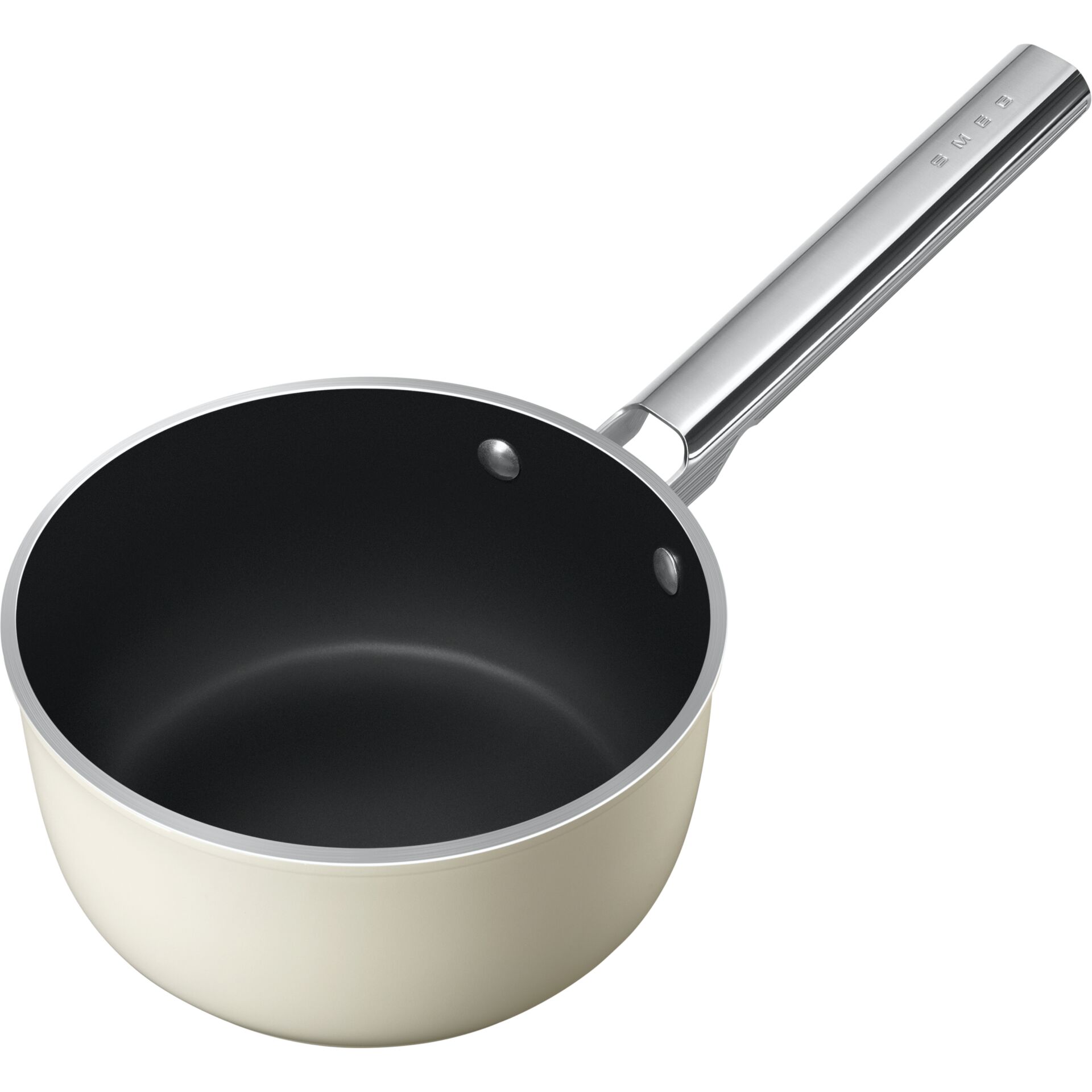 Kasserolle, Nonstick, Edelstahlgriff, cremefarbig, antihaft