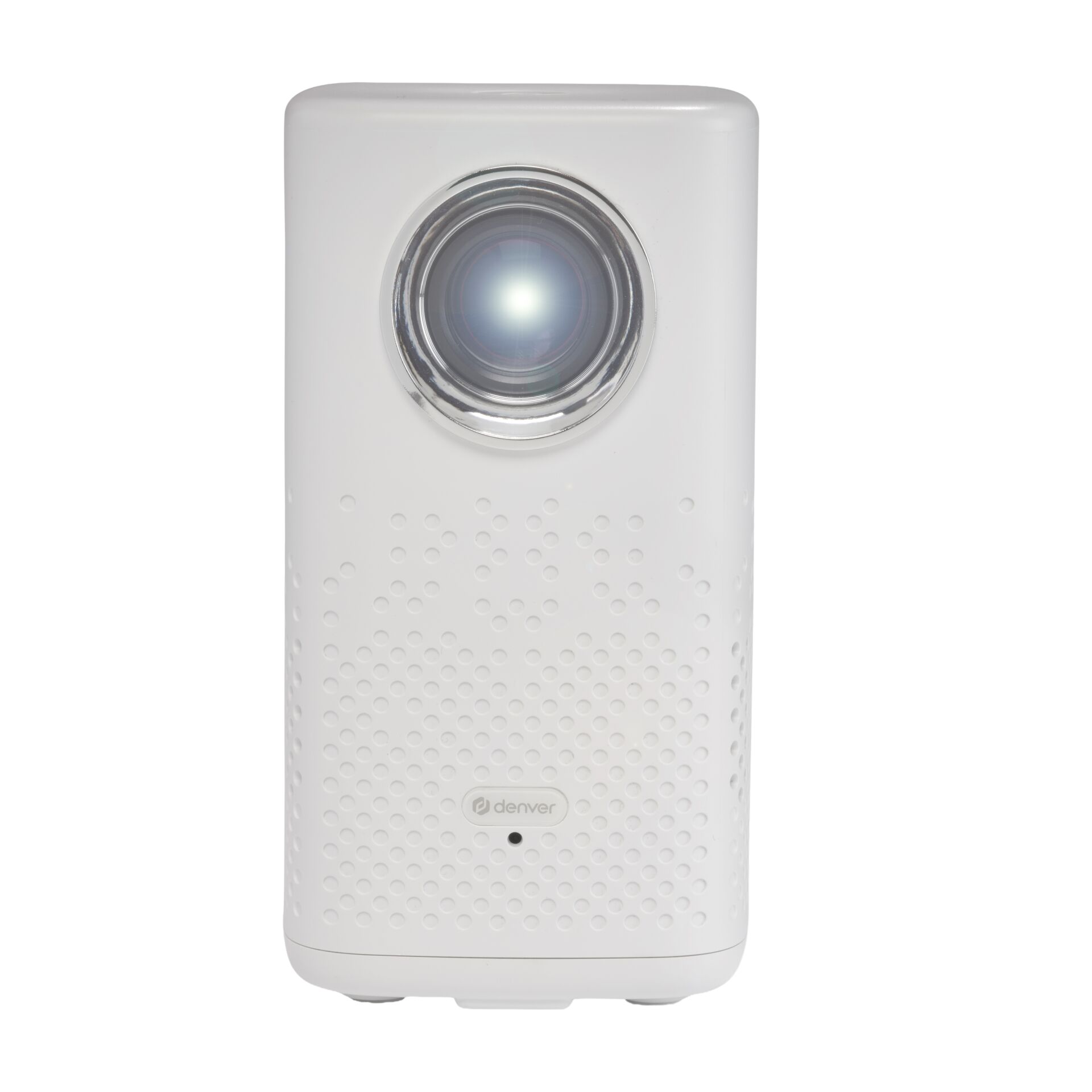 Projektor, Mini-Beamer, Weißes Gerät, LED-Licht, Drahtloser Ausgleich (no)