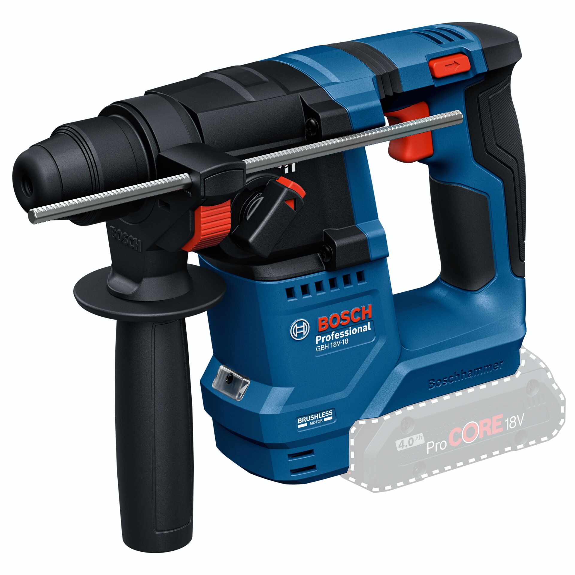 Akku-Bohrhammer, Bosch Professional, Akku-Bohrhammer, Batterie 18V, Kabelloser Bohrhammer