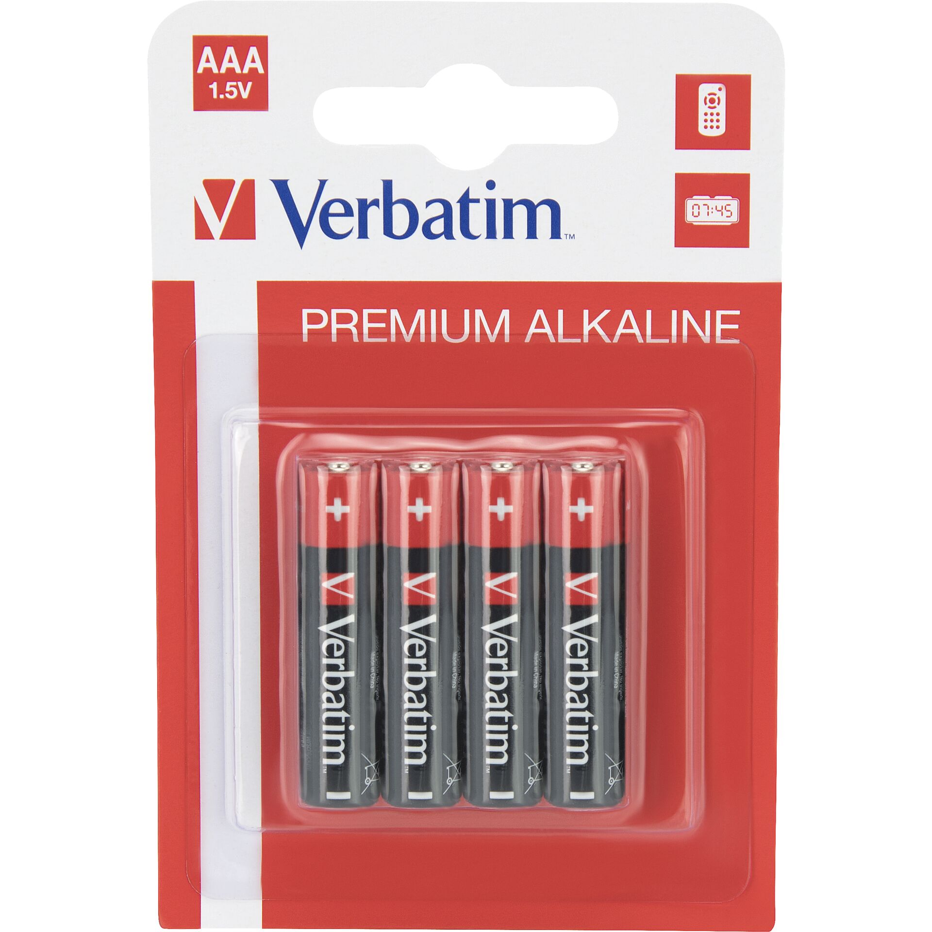 1x4 Verbatim Alkaline Batterie  Micro AAA LR 03            49920
