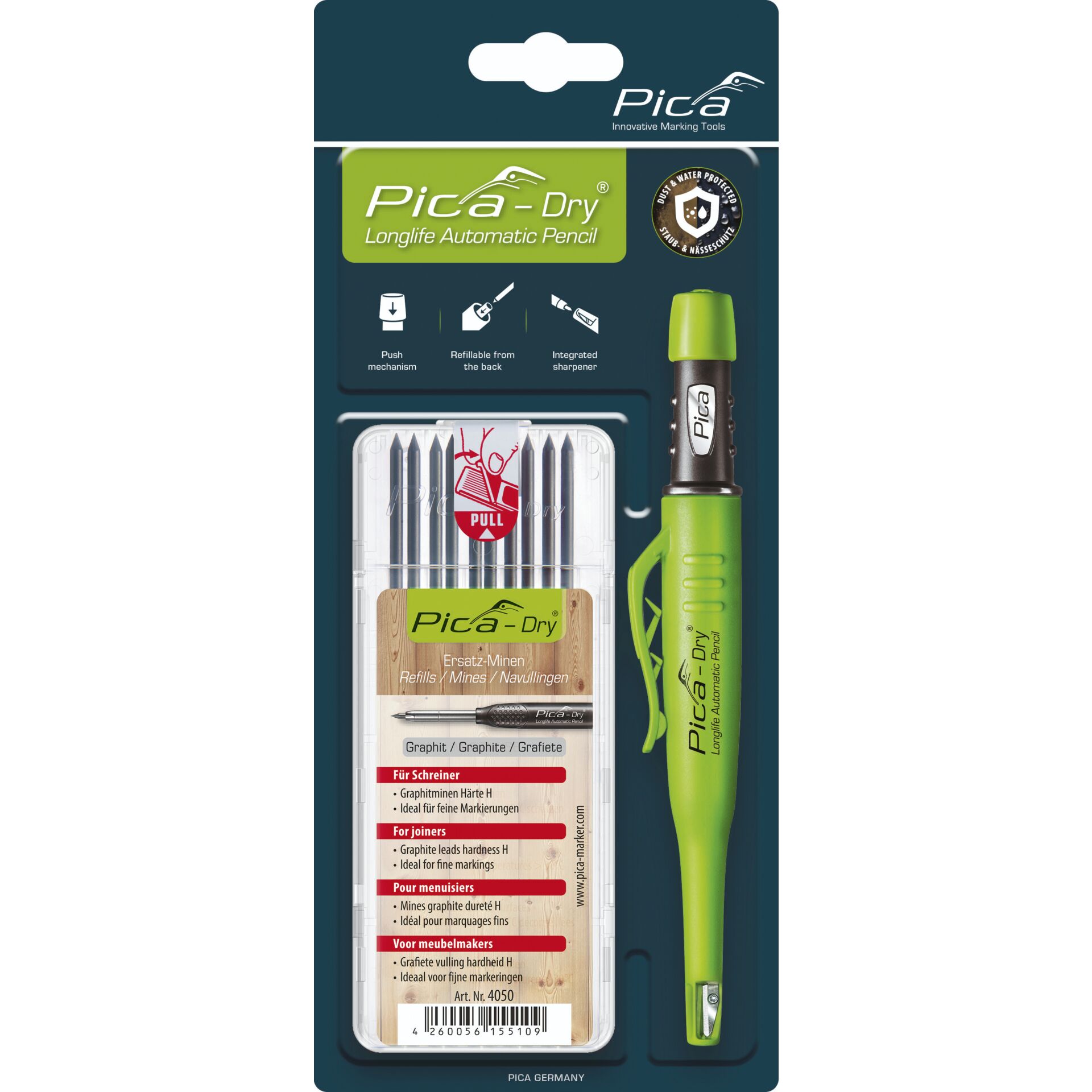 Pica DRY Bundle mit 1x Marker +  1x Minen-Set Nr. 4050