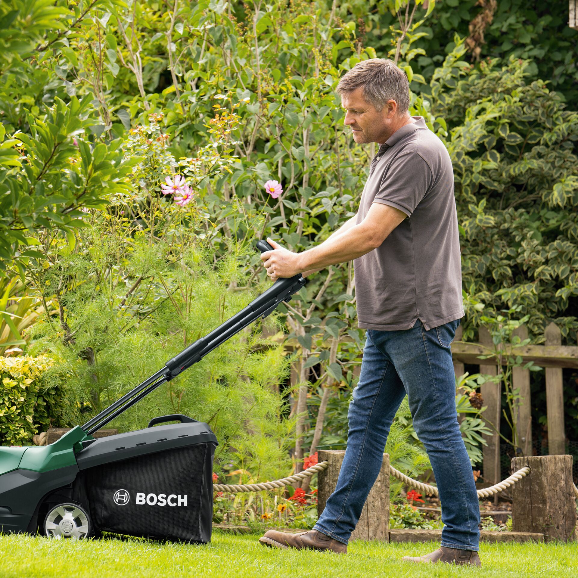 Gras, Rasen, Gerät, Rasenmäher, Rasen mähen