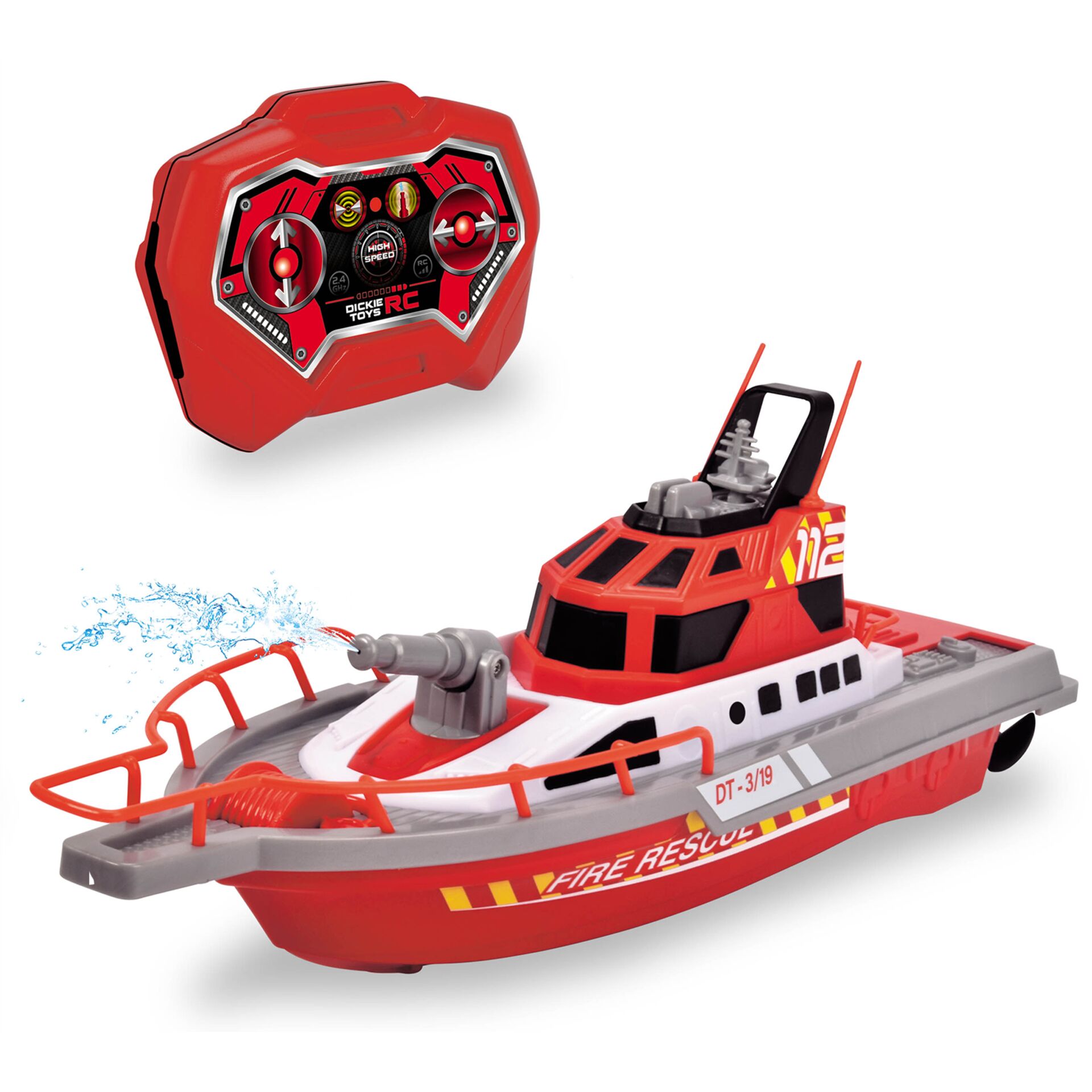 Rettungsboot, Feuerwehrboot, RC Boot, Fernsteuerung, Hydraulikpropeller