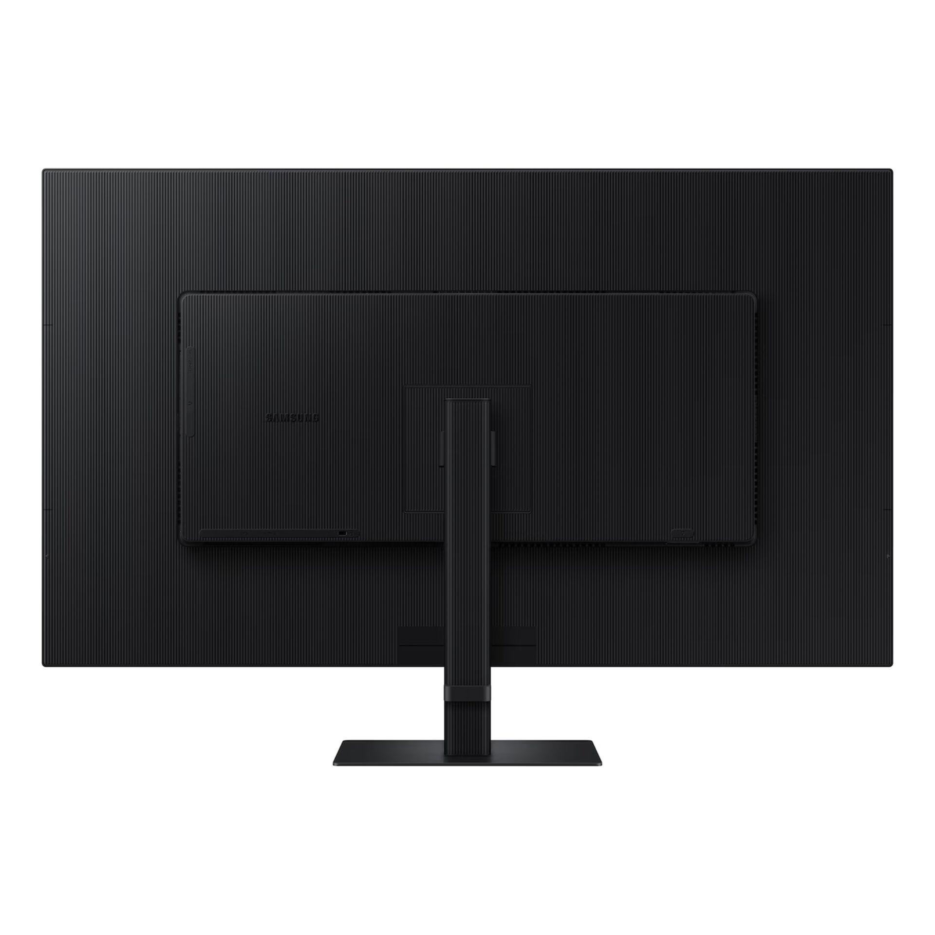 Monitor, LED, Schwarz, Rückseite, Standfuß