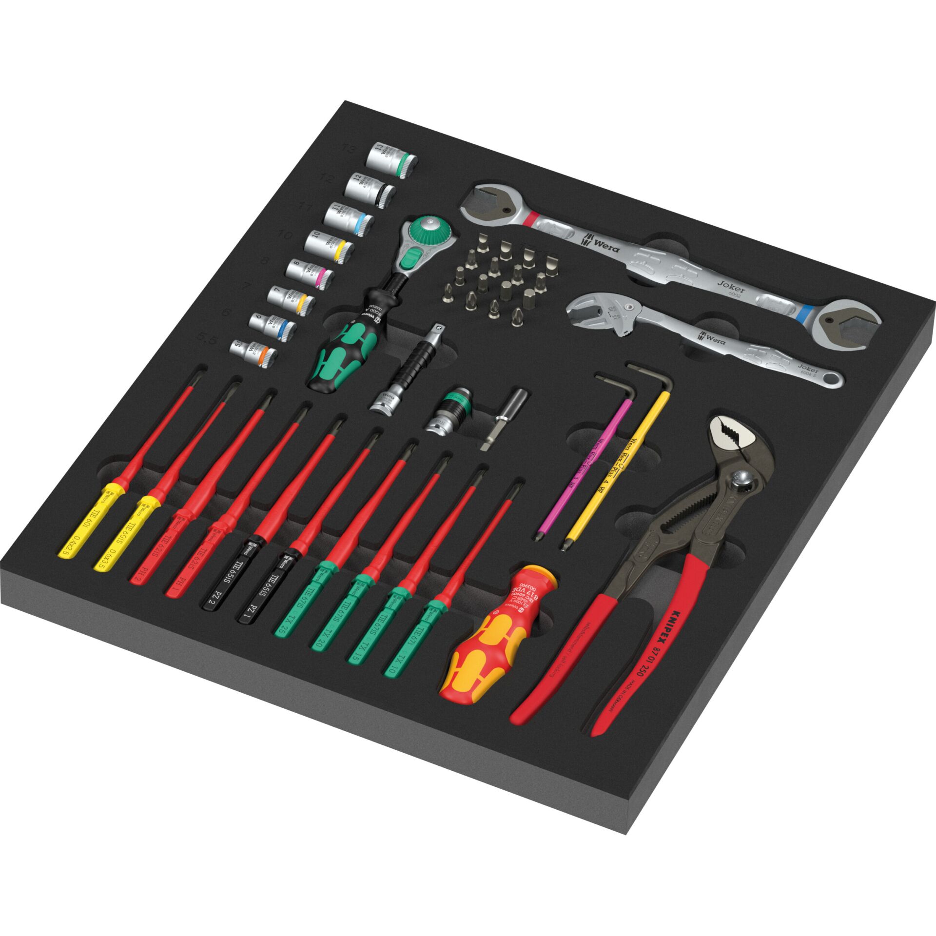 Wera 9753 KK Wartung Set 1  Schaumstoffeinlage