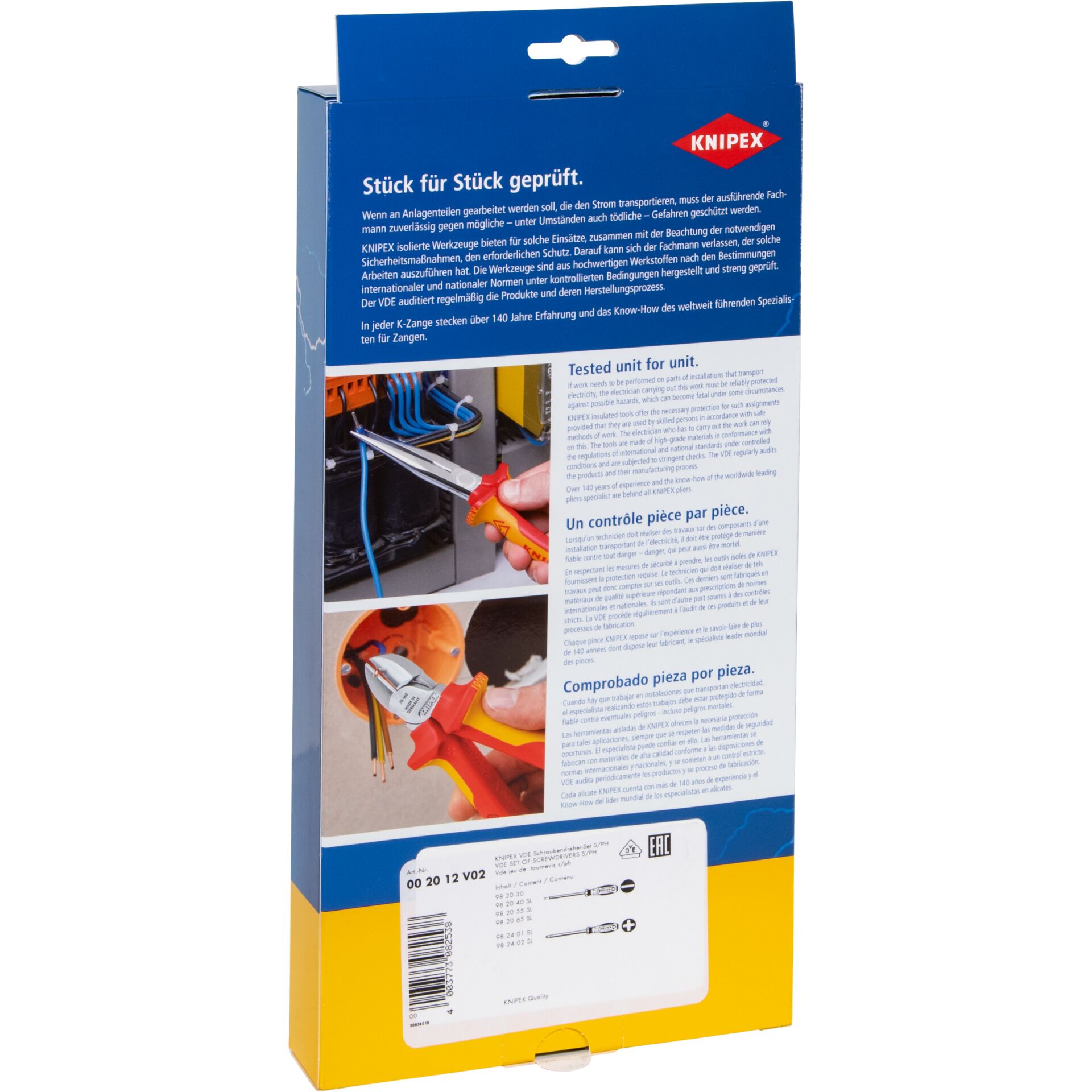 Schraubenzieher, Isolierte Werkzeuge, Kombi-Set, KNIPEX, Elektrikerwerkzeug