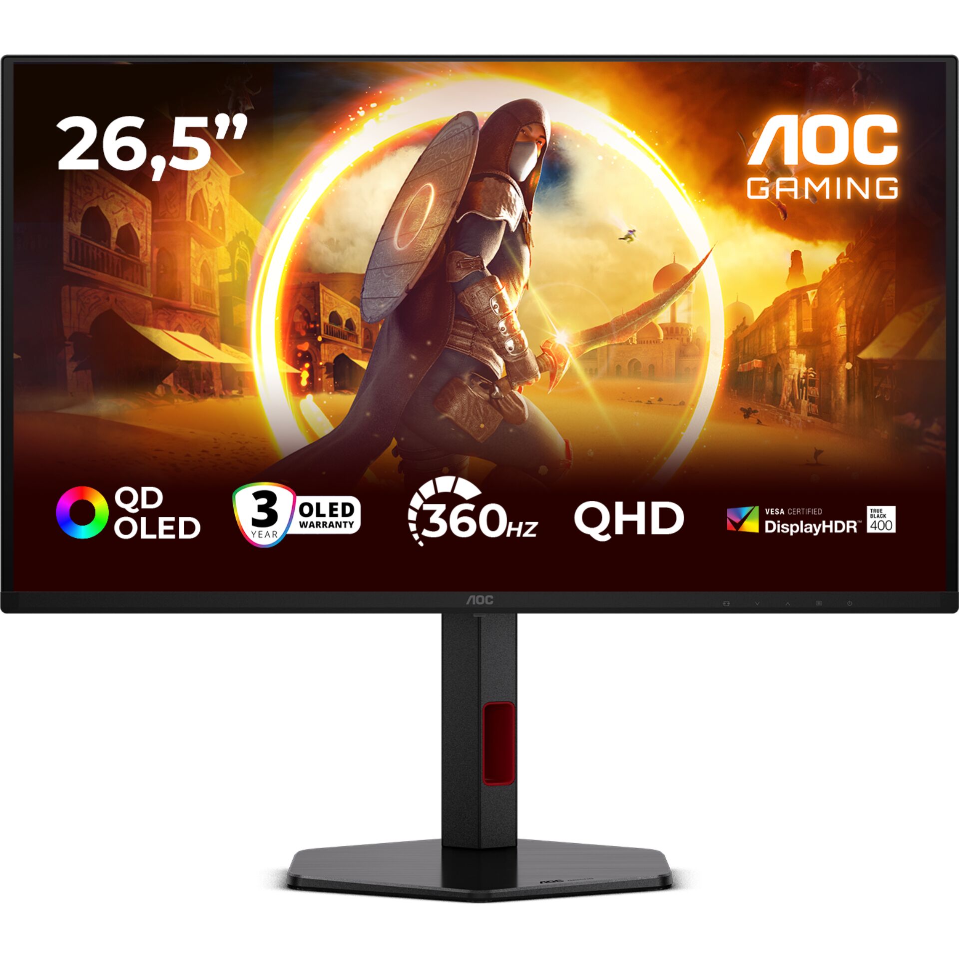 monitor, 26,5 Zoll, Gaming, LED, QHD